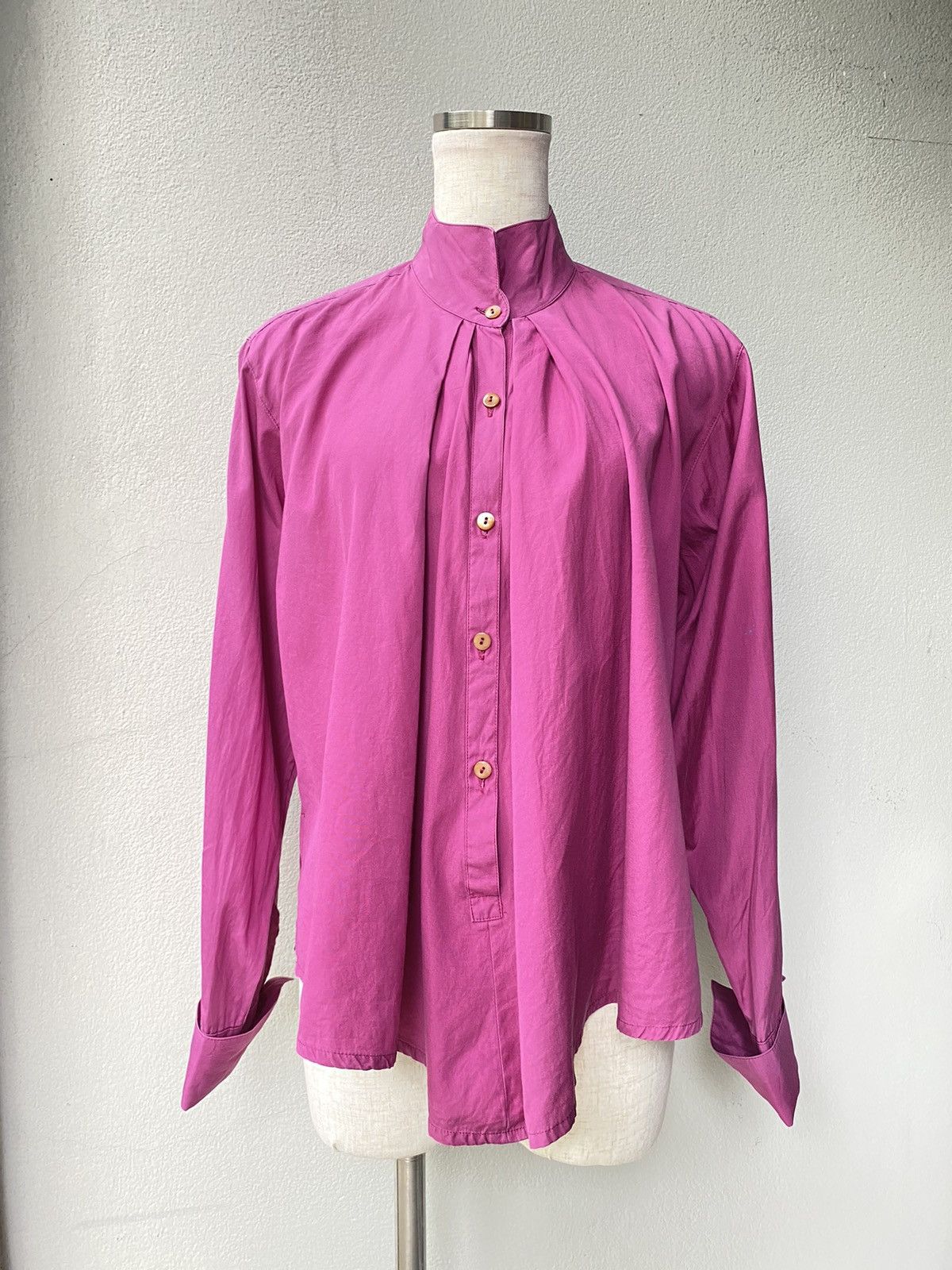 Kenzo KENZO Magenta High-Neck Shirt Size M / US 6-8 / IT 42-44 - 3 Thumbnail