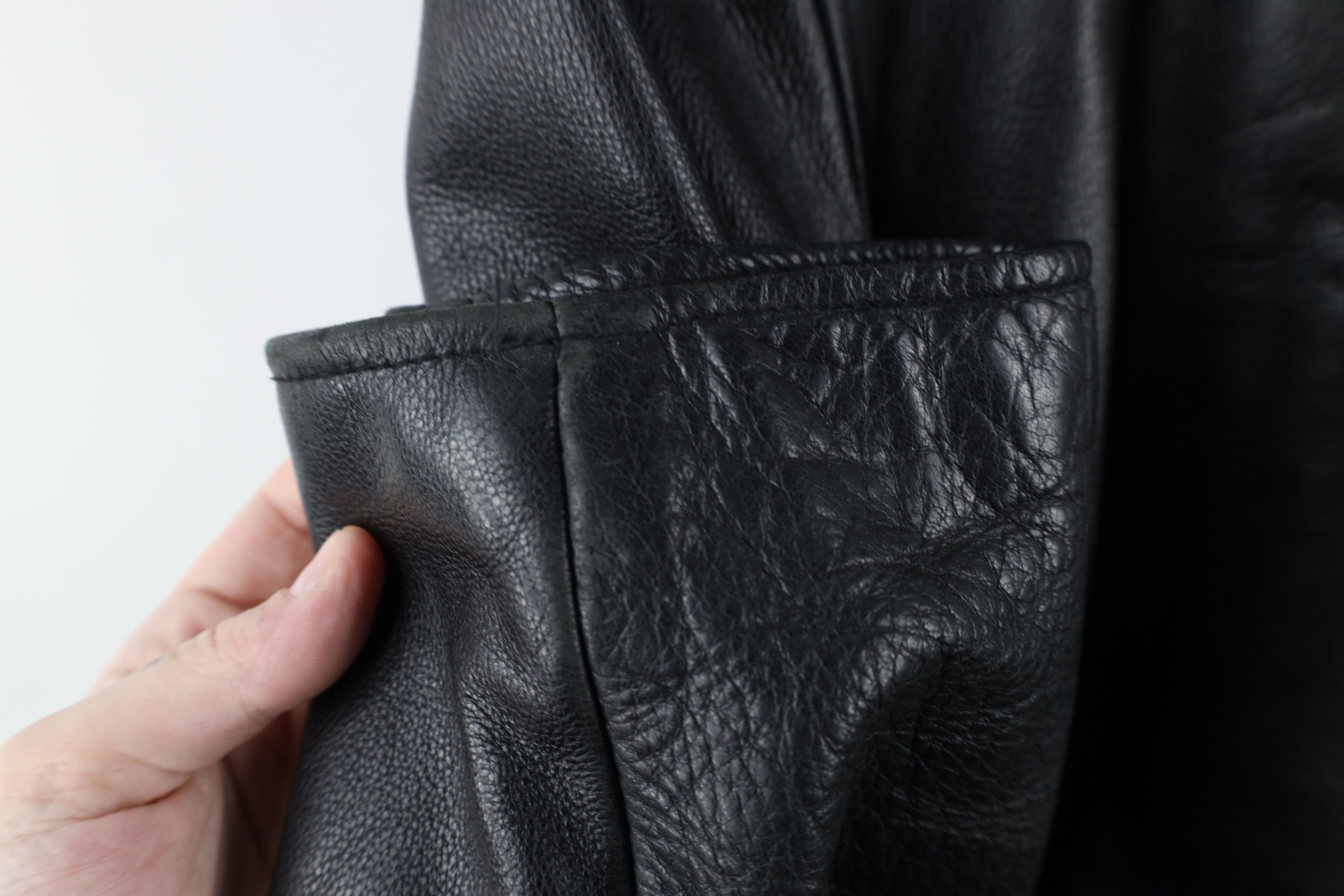 Vintage × Wilsons Leather Vintage 90s Pelle Heavyweight Full Zip Leather Jacket Size US L / EU 52-54 / 3 - 8 Thumbnail