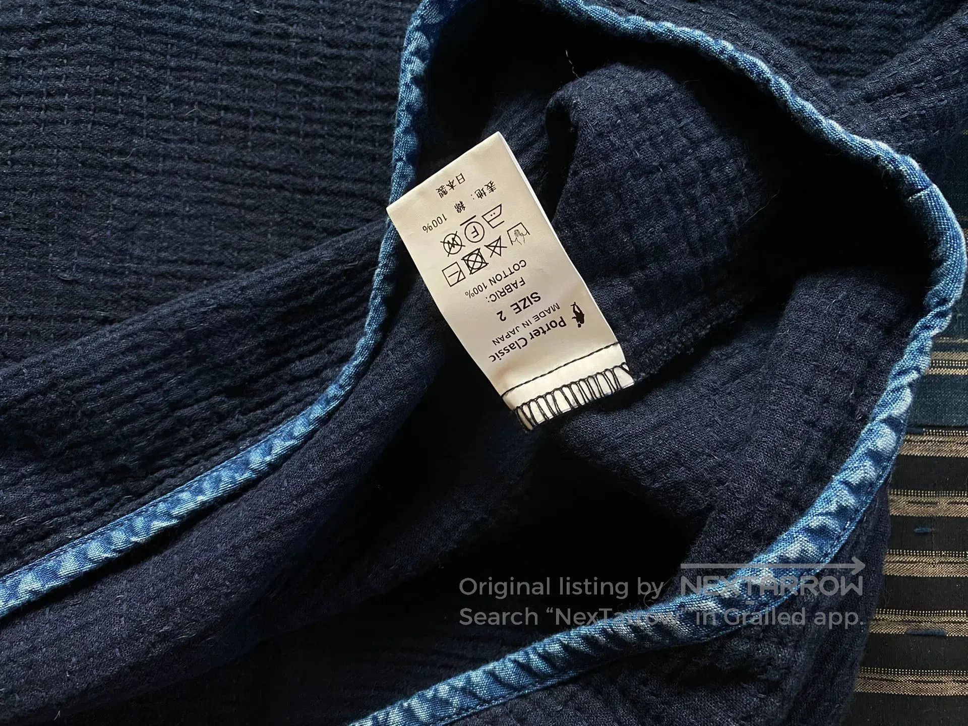 Porter Classic classic sashiko short sleeve top. Size US M / EU 48-50 / 2 - 3 Thumbnail