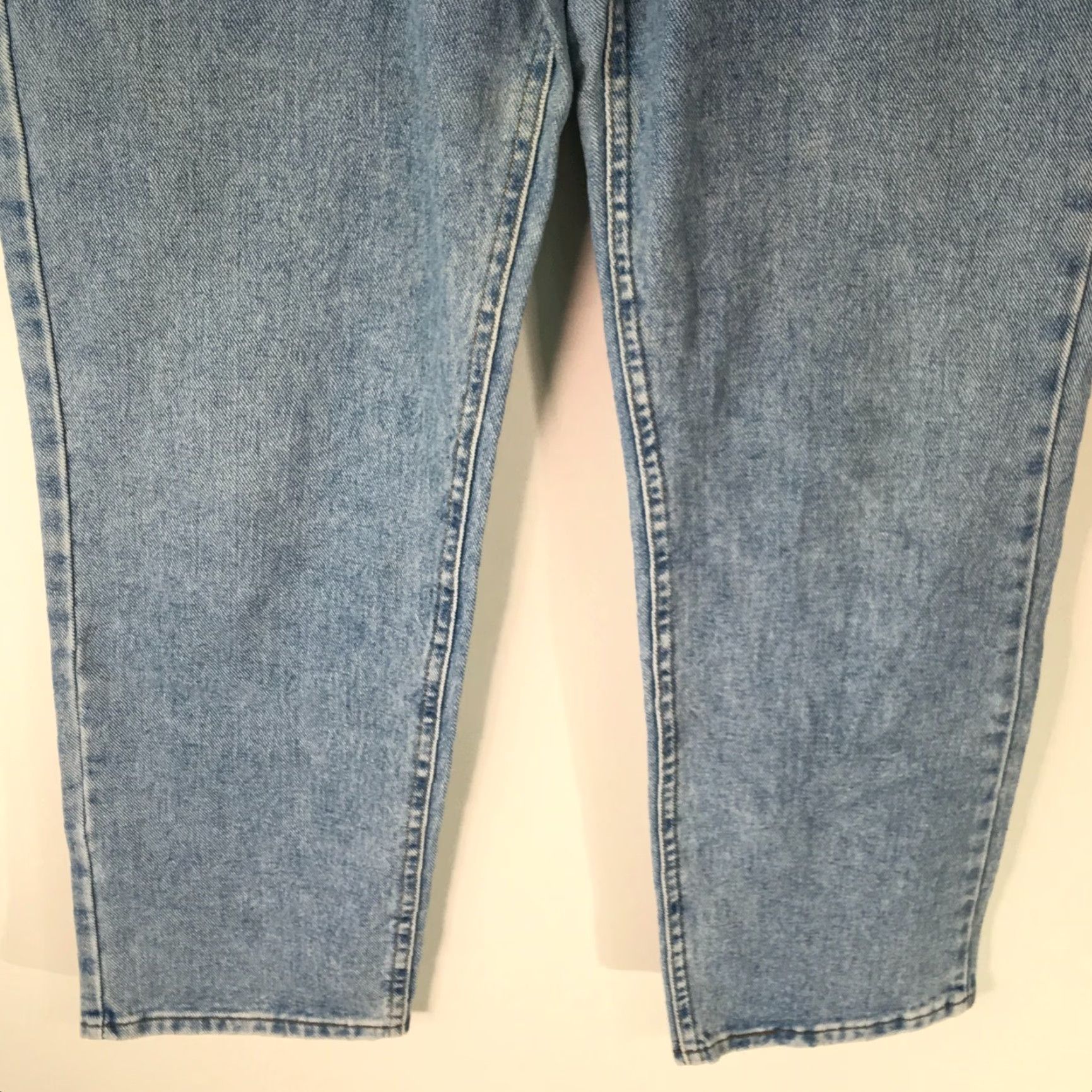Vintage Riders Lee Jeans 12M Regular Size 34X32 Blue Denim Cotton Blend Straight 5-Pocket Regular Fit Belt Loops Zipper Button Closure Classic Vintage No Size 34" / US 12 / IT 48 - 3 Thumbnail