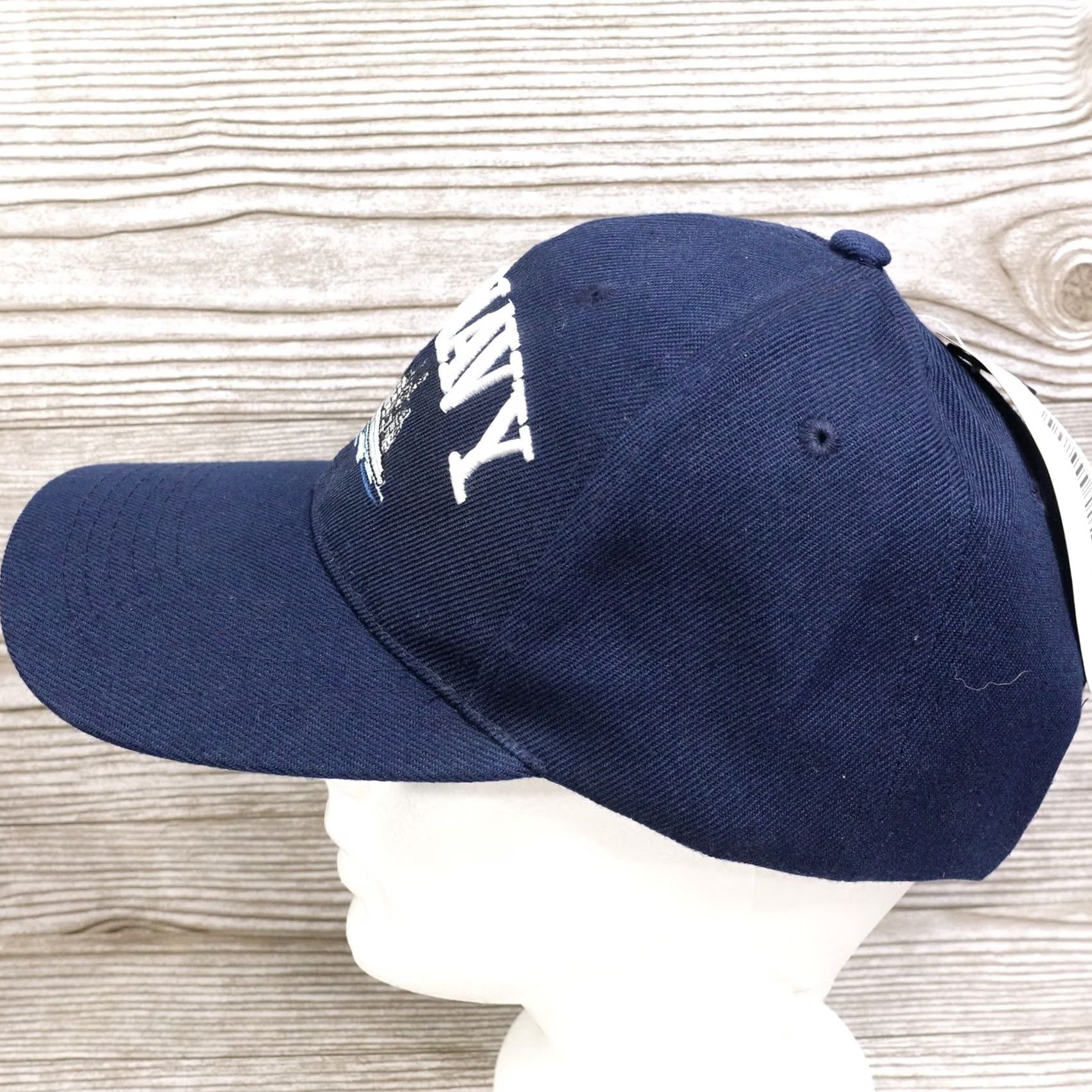 Vintage US NAVY Baseball HAT CAP ONE SIZE Navy BLUE ADJUSTABLE CURVE NWT Size ONE SIZE - 4 Thumbnail