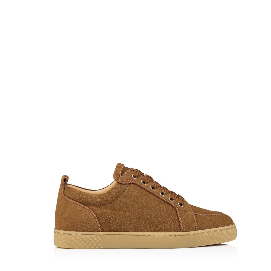 Christian Louboutin os11x0125 Orlato Veau Velours Sneakers in Brown Size US 9 / EU 42 - 1 Thumbnail