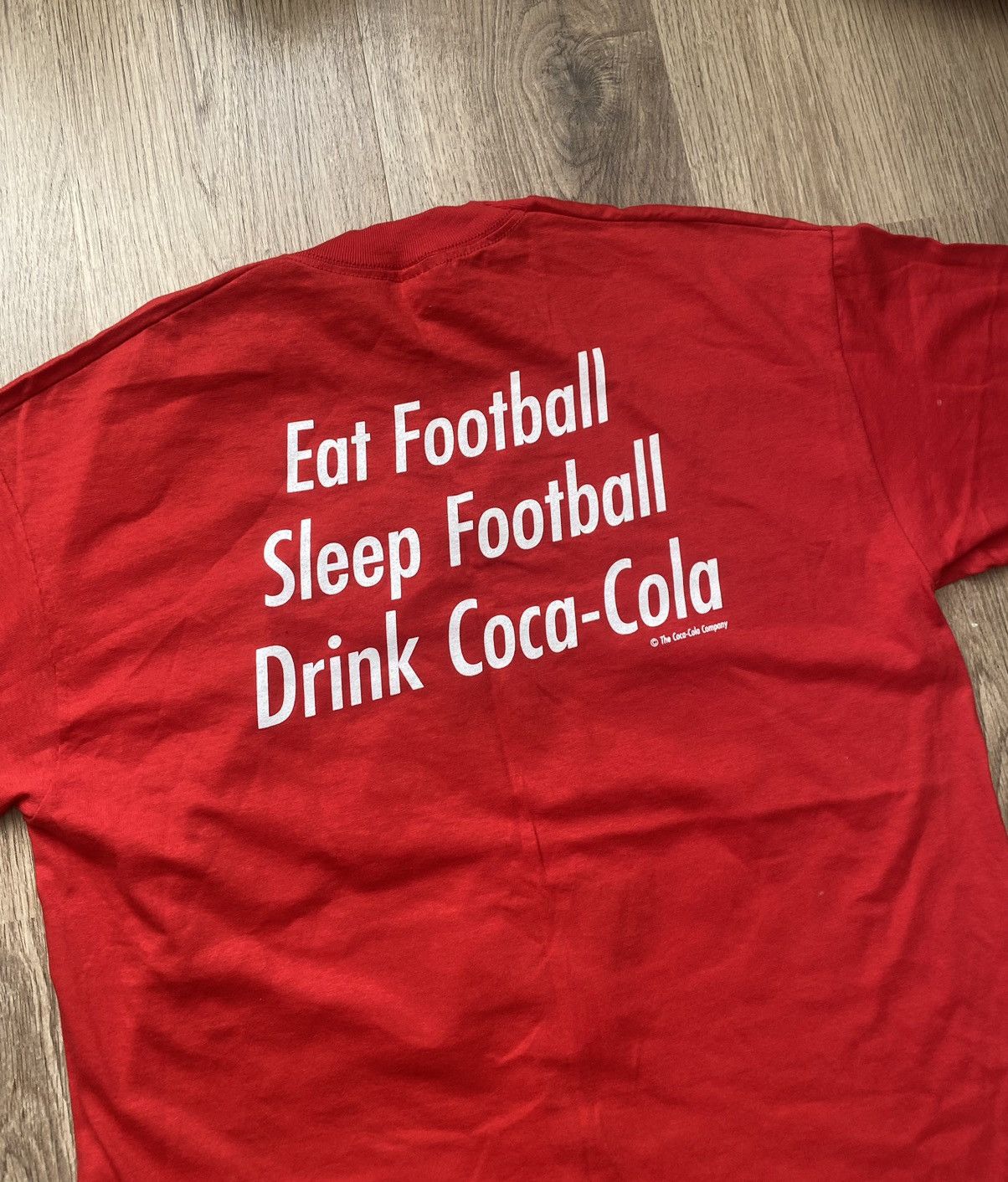 Vintage Vintage Screen Stars Coca Cola England Euro 96 T-Shirt Size US L / EU 52-54 / 3 - 5 Thumbnail