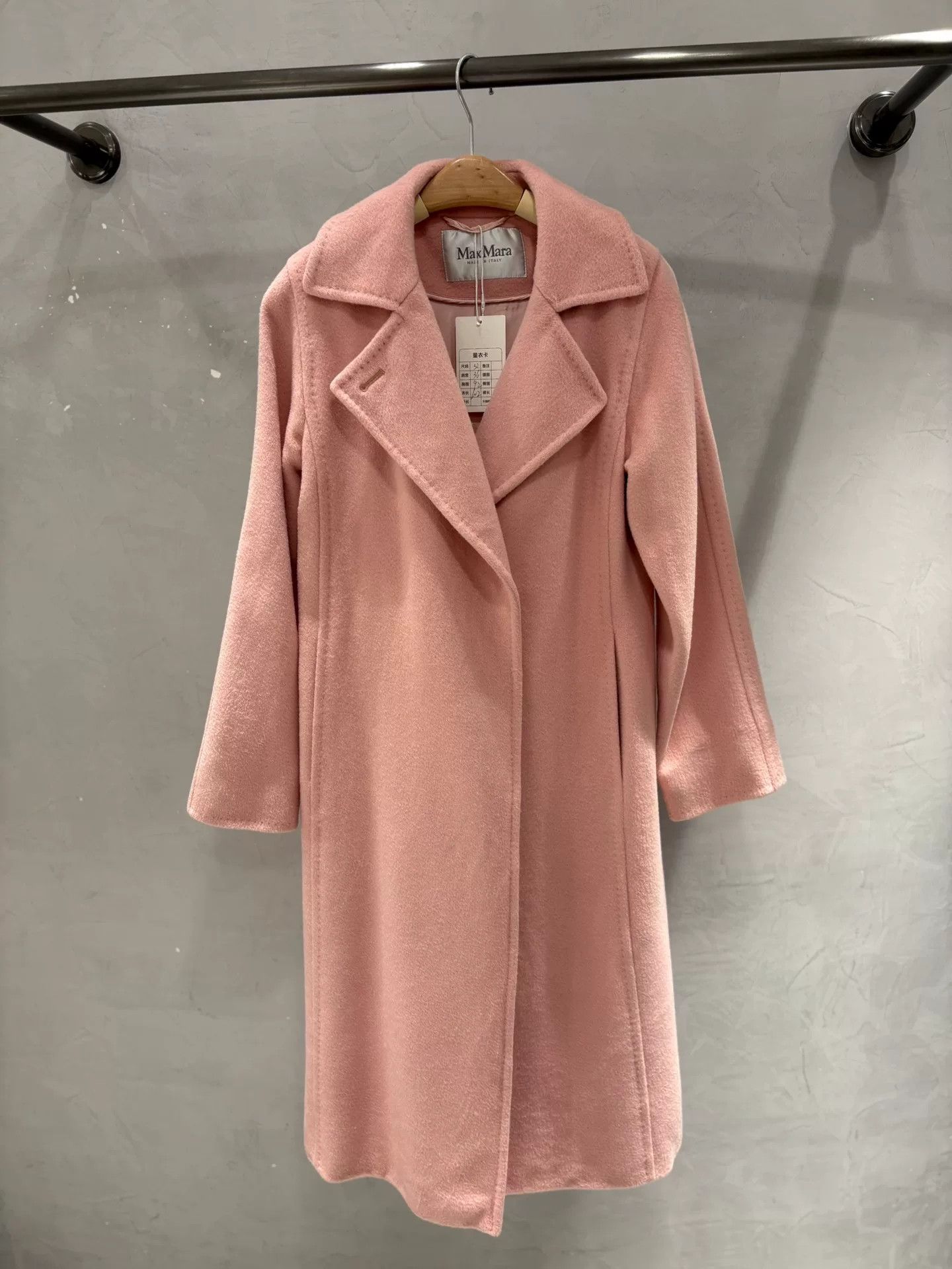 Max Mara maxmara pink belted mid-length coat Size US M / EU 48-50 / 2 - 1 Thumbnail