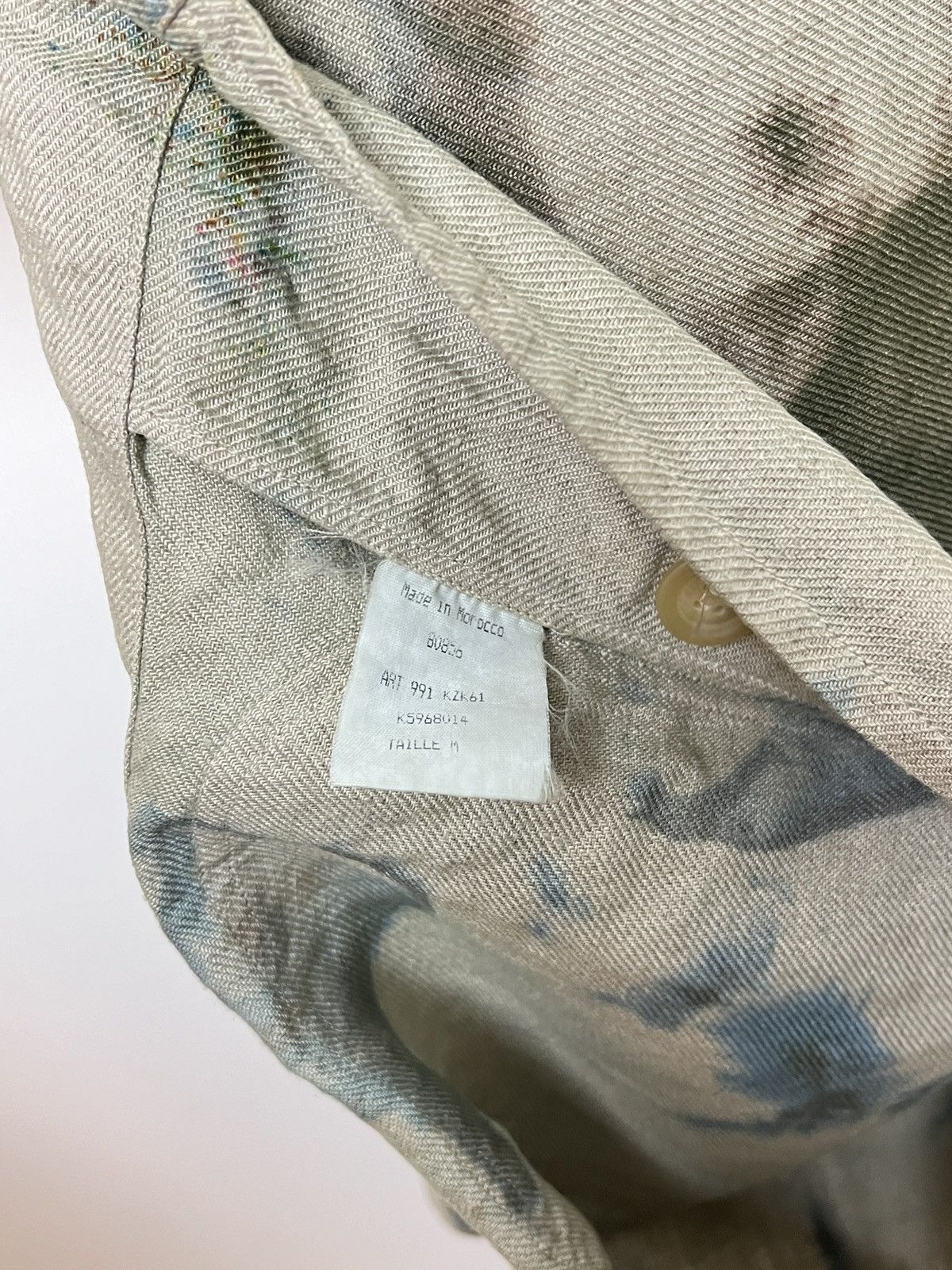 Kenzo kenzo custom tie dye y2k painters work/chore linen jacket Size US M / EU 48-50 / 2 - 13 Thumbnail
