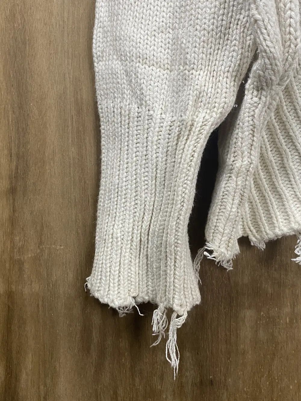 Homespun Knitwear DL Archives distressed ripped sweatshirt Knitwear #Z114 Size US M / EU 48-50 / 2 - 5 Thumbnail