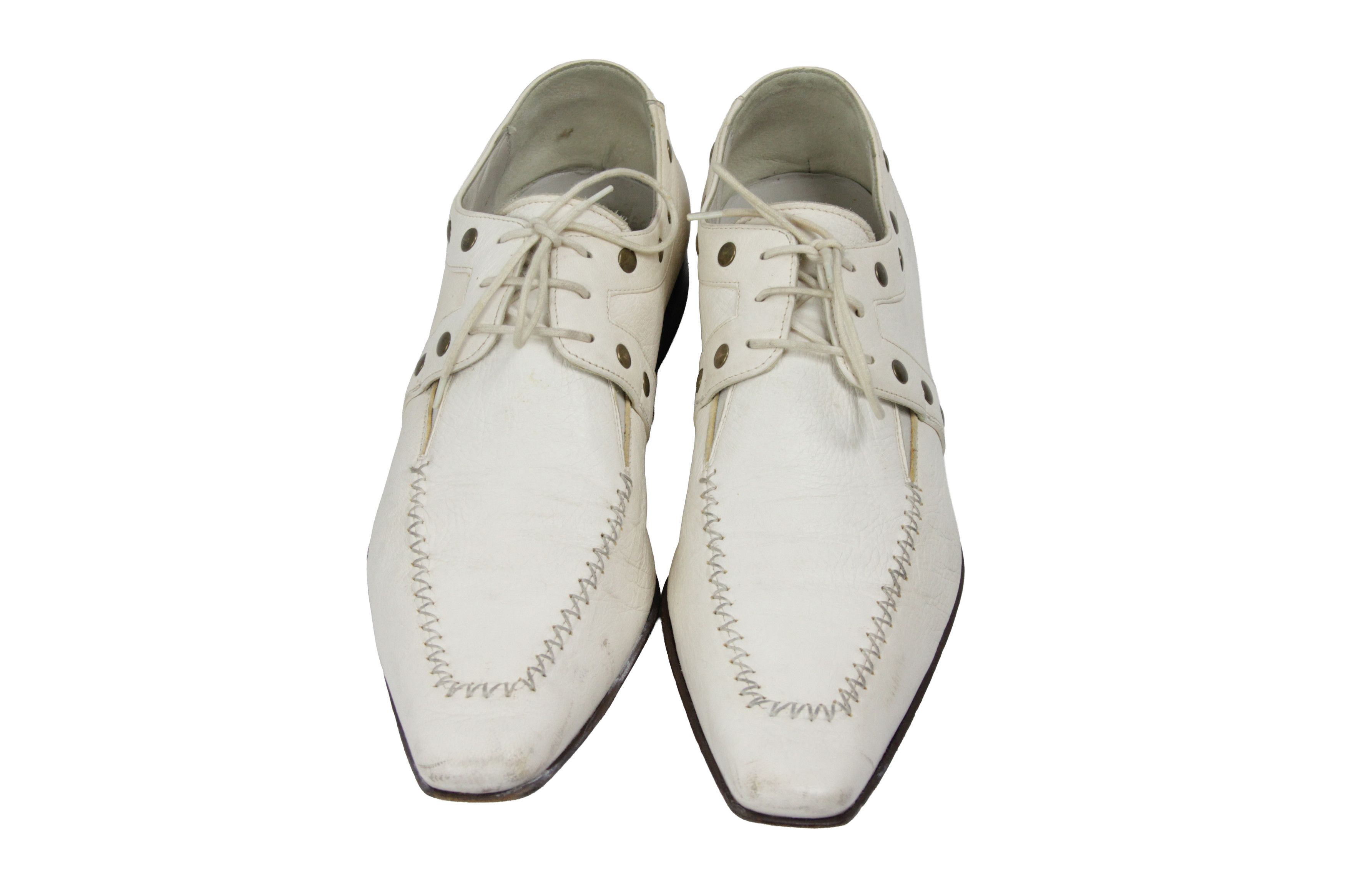 Paciotti 00S Y2K Avant Garde Studded Leather Derby Vintage Size US 11.5 / EU 44-45 - 8 Thumbnail