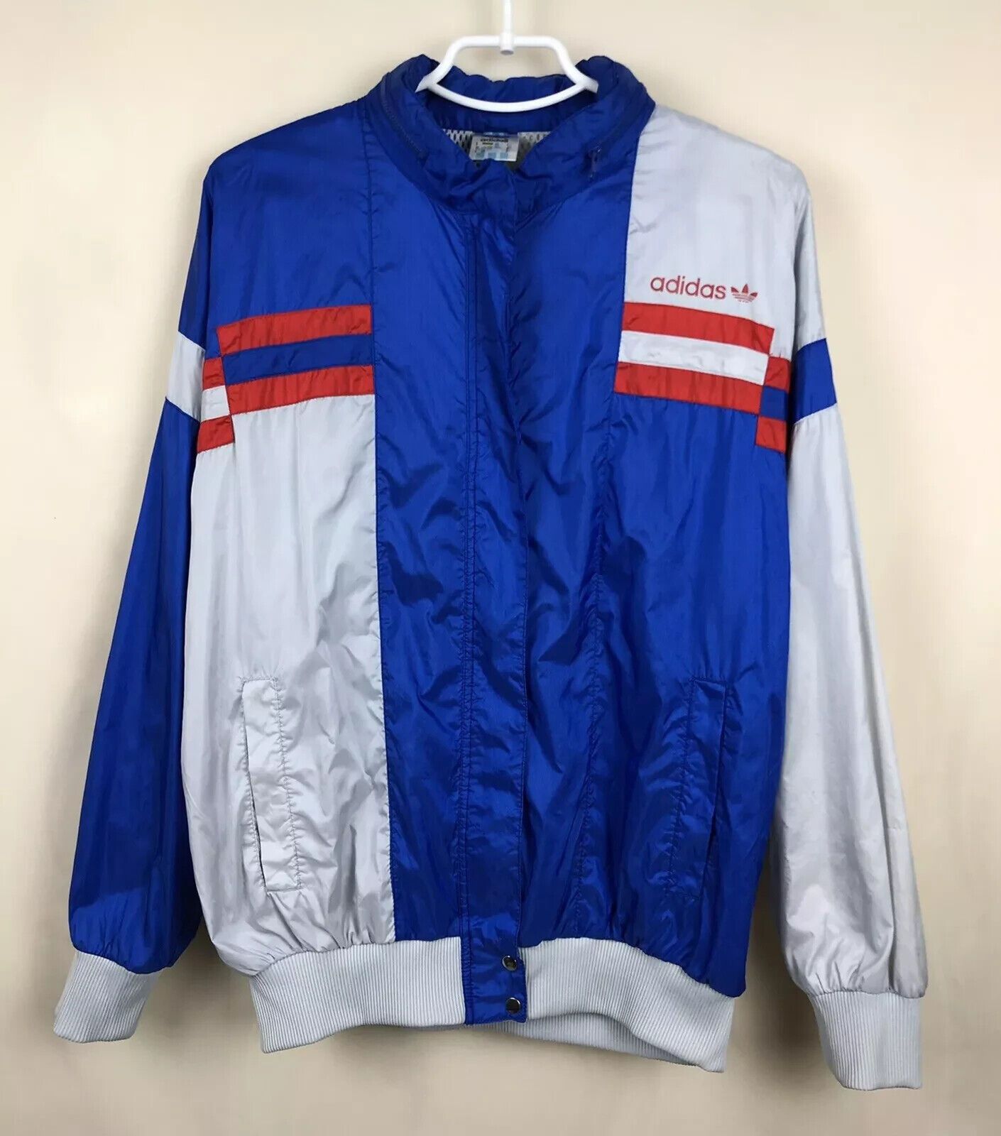 Adidas VINTAGE ADIDAS 1990s TRACK TOP NYLON JACKET MENS Size US M / EU 48-50 / 2 - 3 Thumbnail