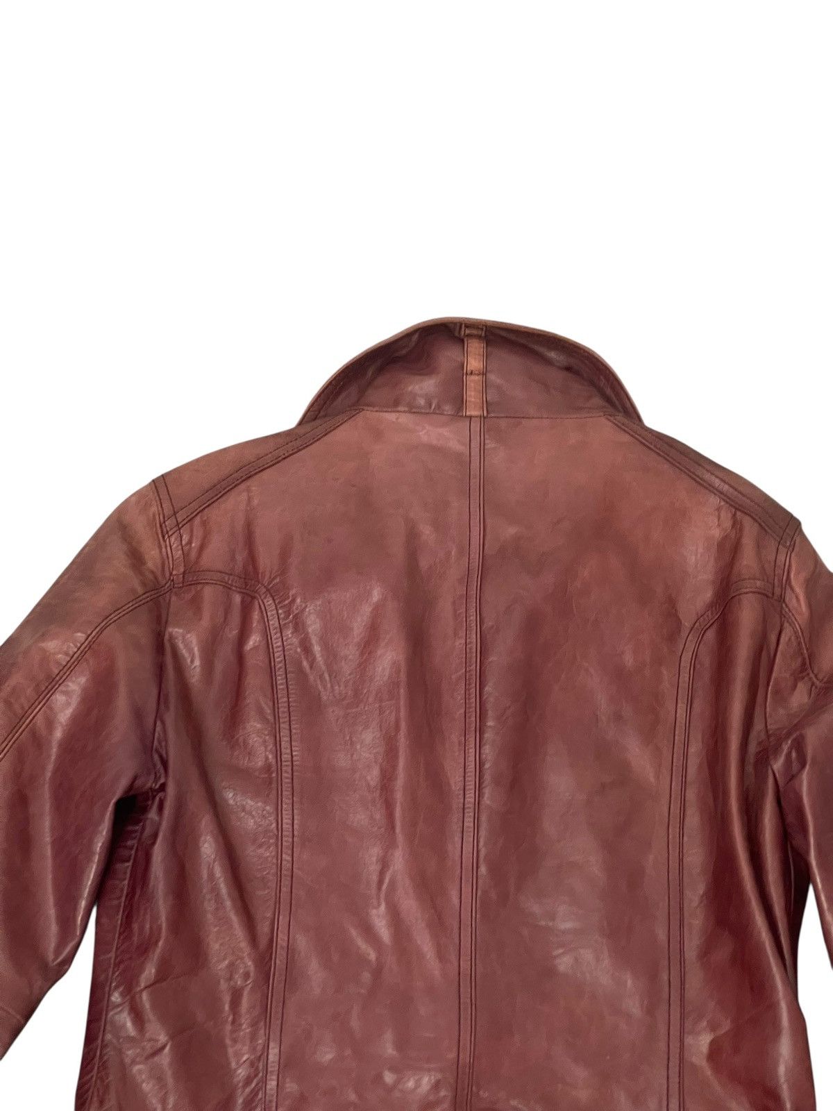Tornado Mart Cow Hide Leather Jacket Tornado Mart Slim Dark Marroon 6🟩8 Size US M / EU 48-50 / 2 - 13 Thumbnail