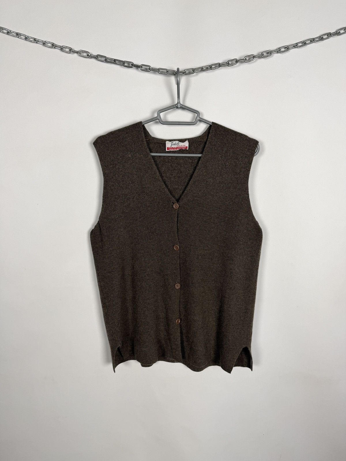 Fedeli Fedeli Cashmere Knit Vest Button Up Sleeveless Italy Size M Size US M / EU 48-50 / 2 - 1 Thumbnail