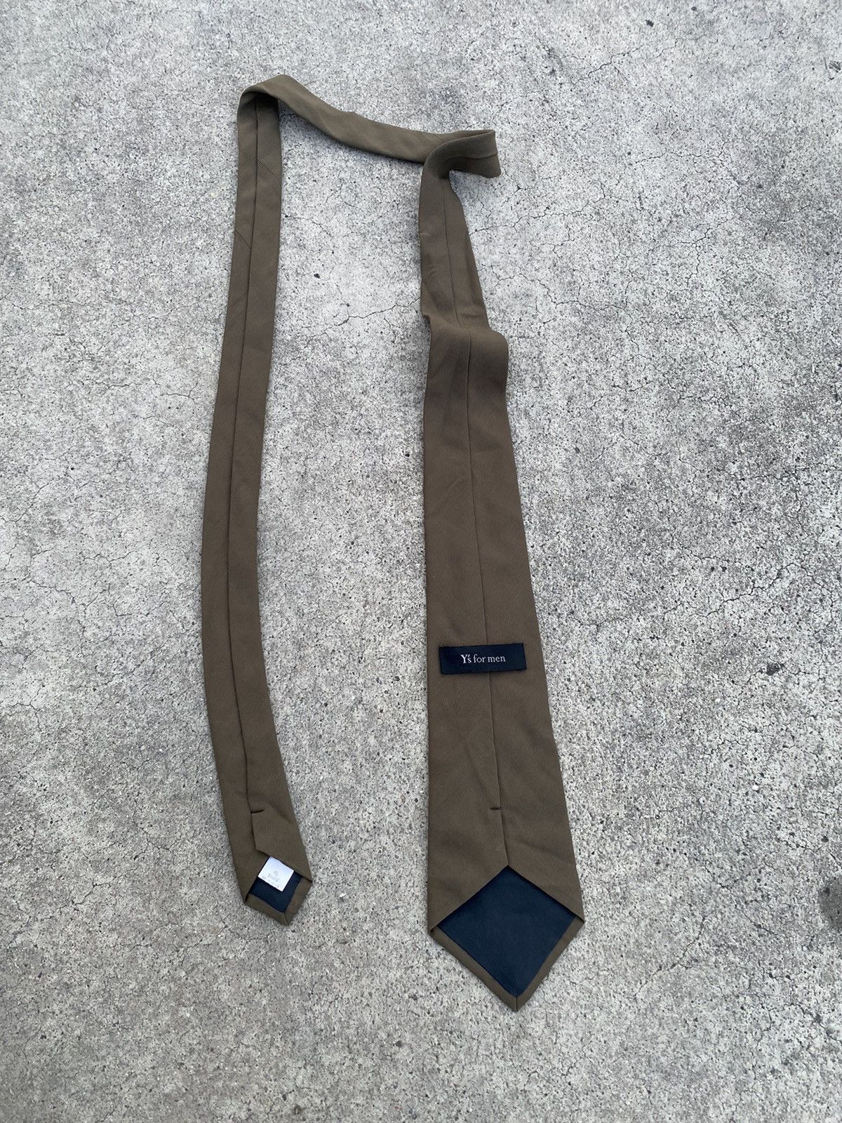 Y's for Men × Yohji Yamamoto YS For Men Yohji Yamamoto Patch Wool Neck Tie Size ONE SIZE - 6 Thumbnail