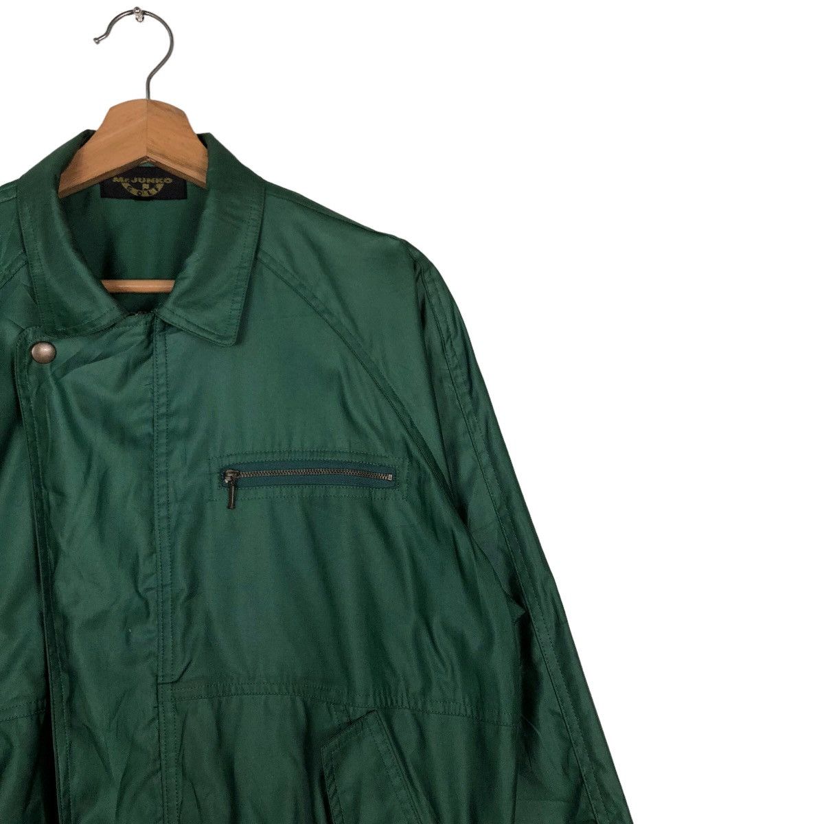Japanese Brand 🔥Rich Green Vintage Bomber Jacket Nylon Mr Junko Japan Size US M / EU 48-50 / 2 - 7 Thumbnail