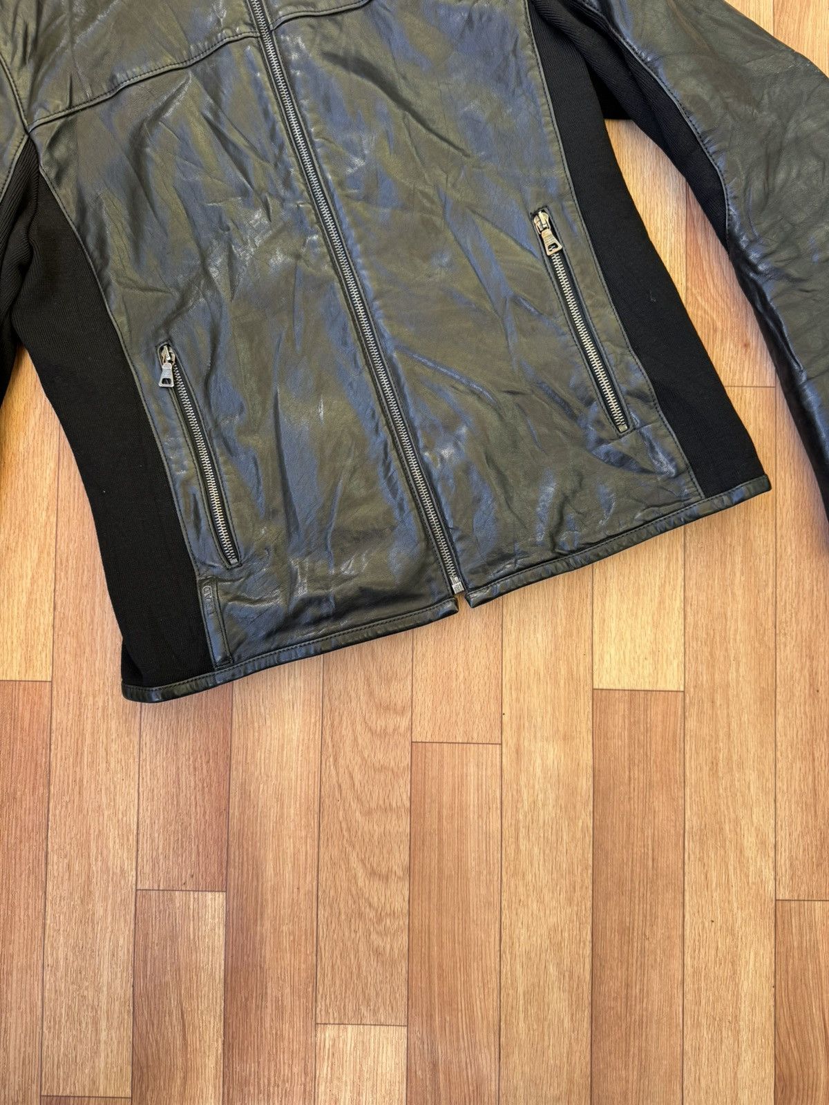 Prada 🕷️💥 Prada leather jacket made like Rick owens Size US M / EU 48-50 / 2 - 5 Thumbnail