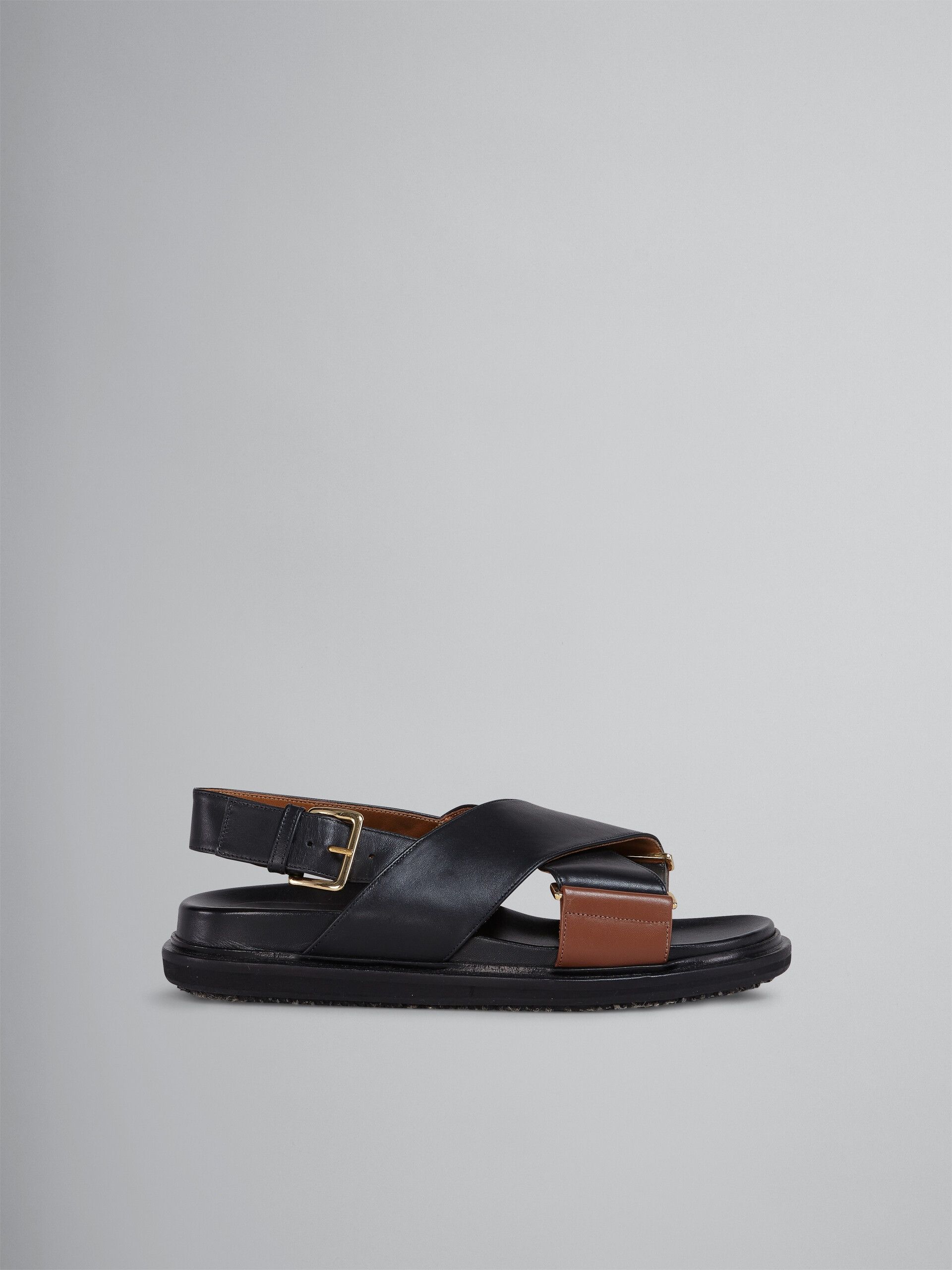 Marni o1w1db11225 Leather Sandals in Black Size US 5 / IT 35 - 1 Thumbnail