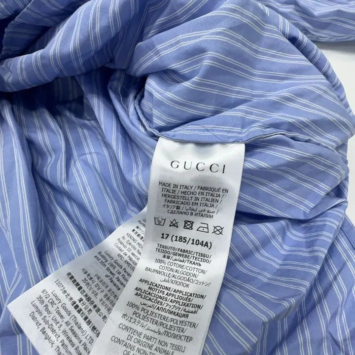 Gucci Gucci Gucci x Adidas Striped Logo Long Sleeve Shirt -2506 Size US XL / EU 56 / 4 - 2 Thumbnail