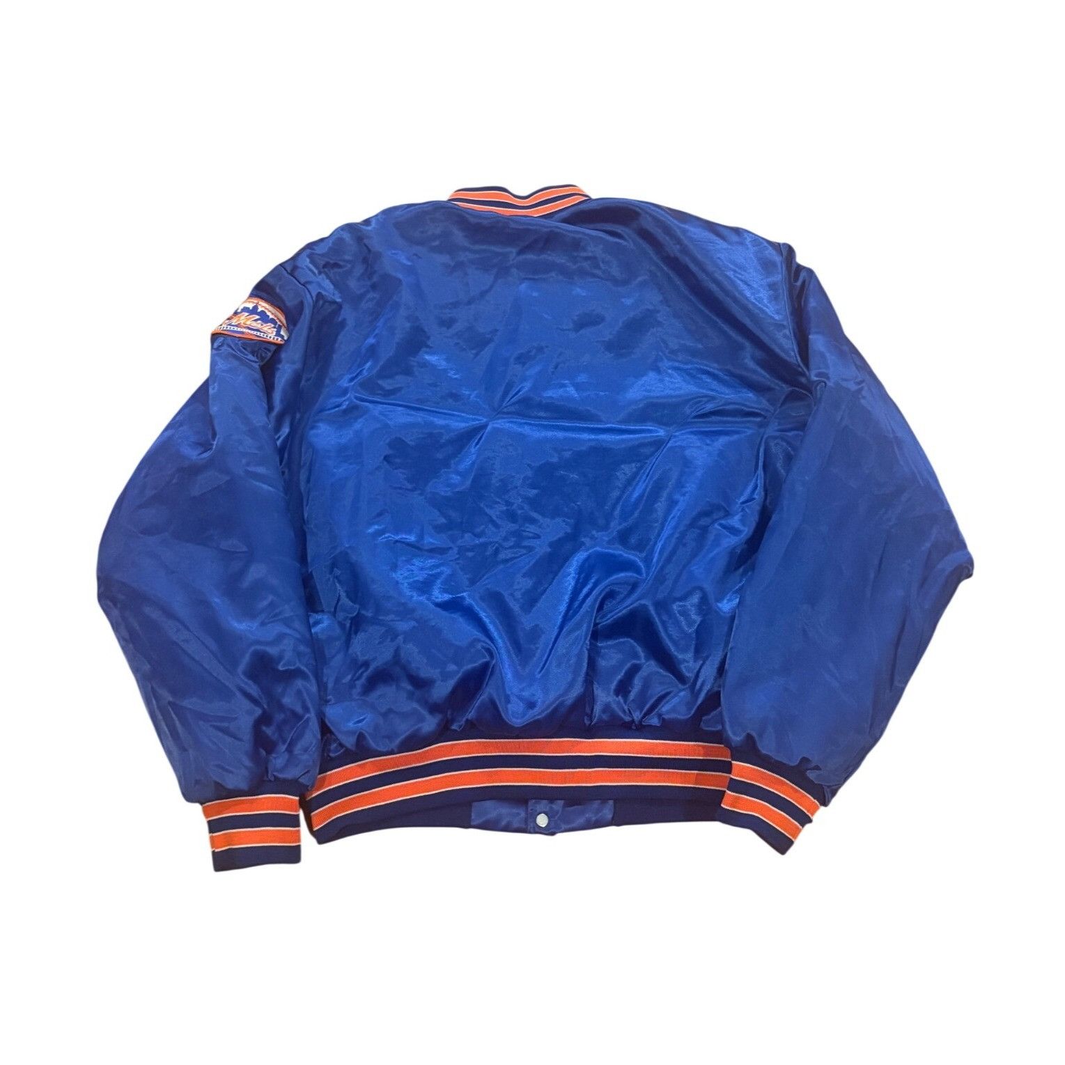 Swingster Vintage 80s Swingster New York Mets Spellout MLB Satin Bombe Size US XL / EU 56 / 4 - 2 Thumbnail