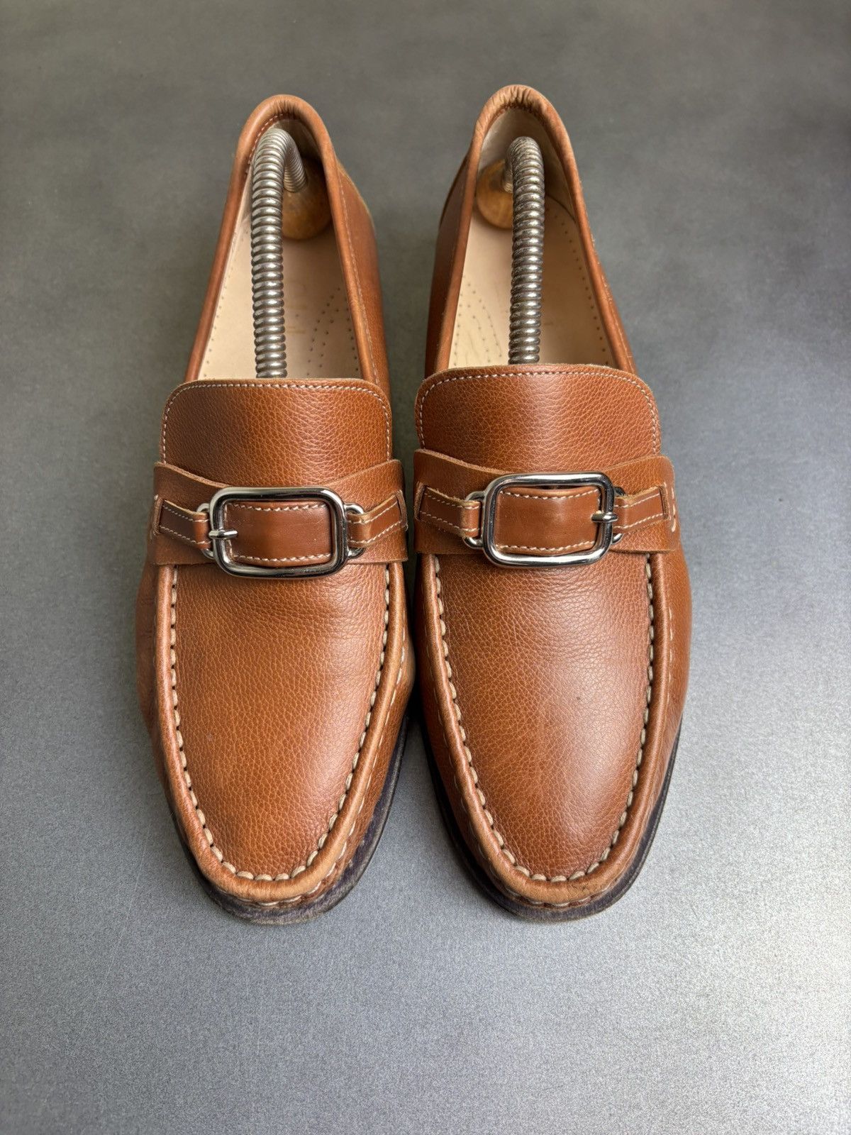 Cole Haan × Leather × Vintage Vintage Horsebit Loafers Brown Leather Penny Loafer Slip On Size US 8 / IT 38 - 4 Thumbnail