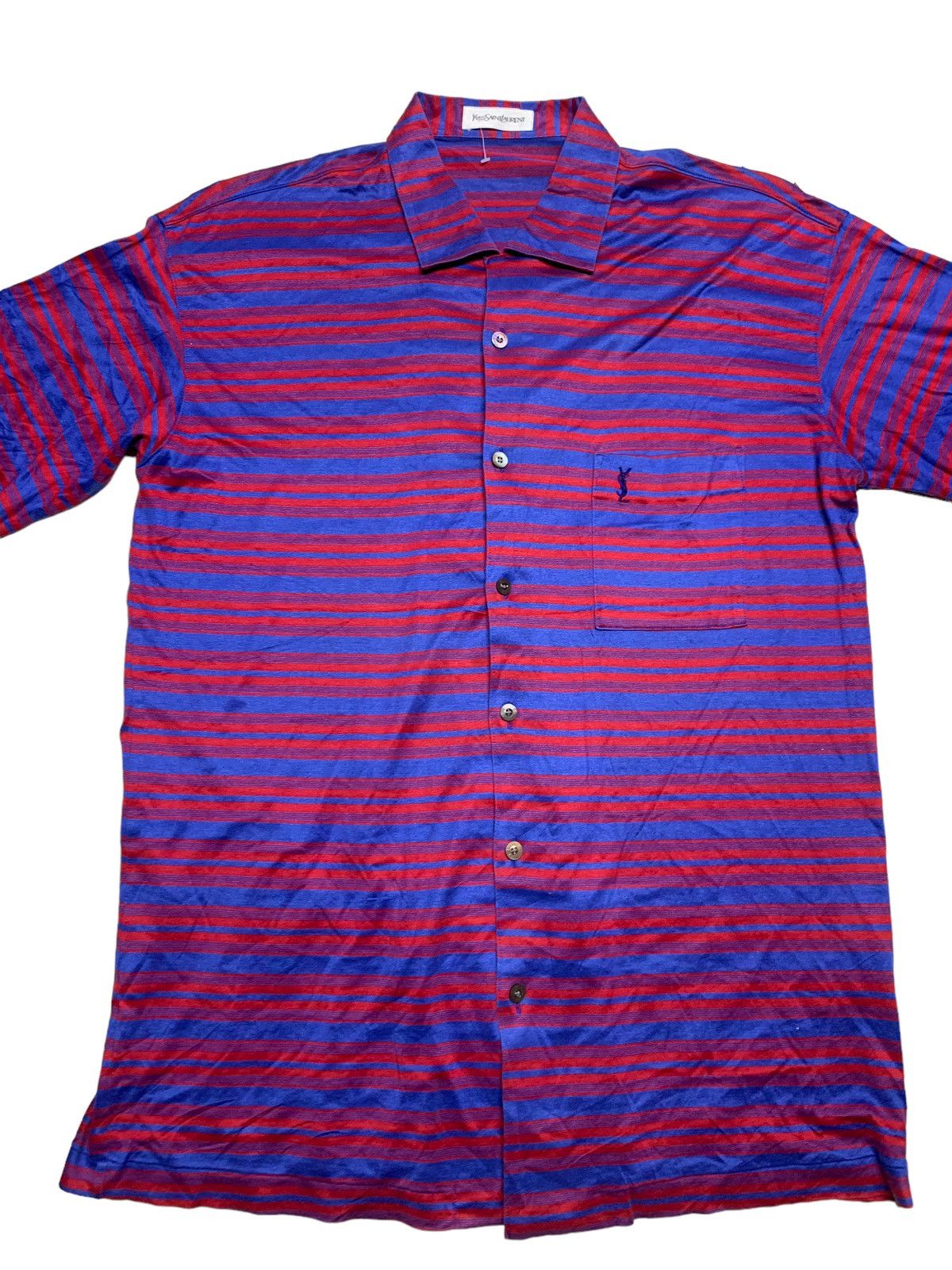 Yves Saint Laurent YSL men striped shorts sleeve Size US M / EU 48-50 / 2 - 9 Thumbnail