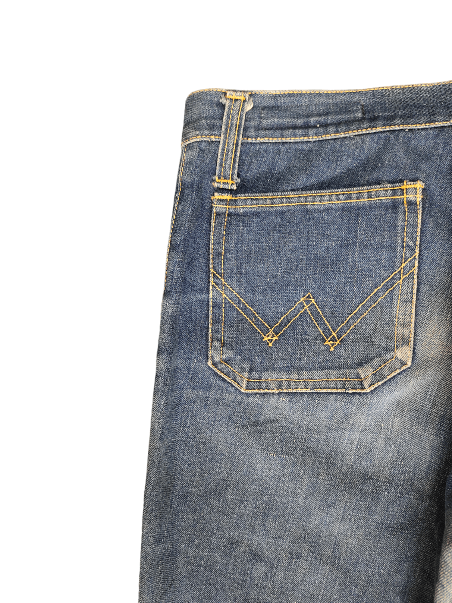 If Six Was Nine Flare Jeans 80s Wrangler Denim Boot Cut Bell Bottom Size US 30 / EU 46 - 18 Thumbnail