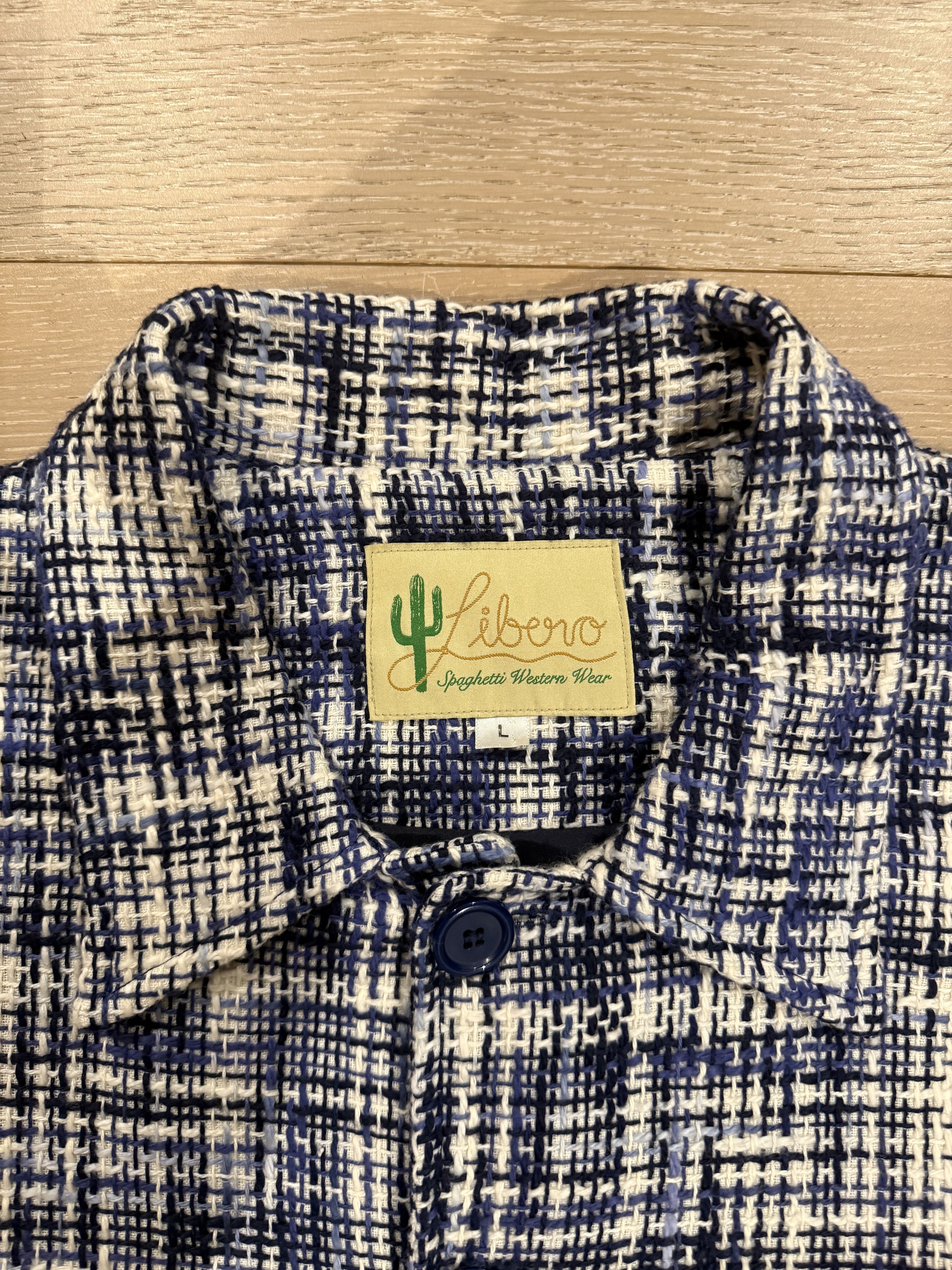 Libero 💚 Libero Azzurro Tweed Blouson Large NEW Size US L / EU 52-54 / 3 - 9 Thumbnail