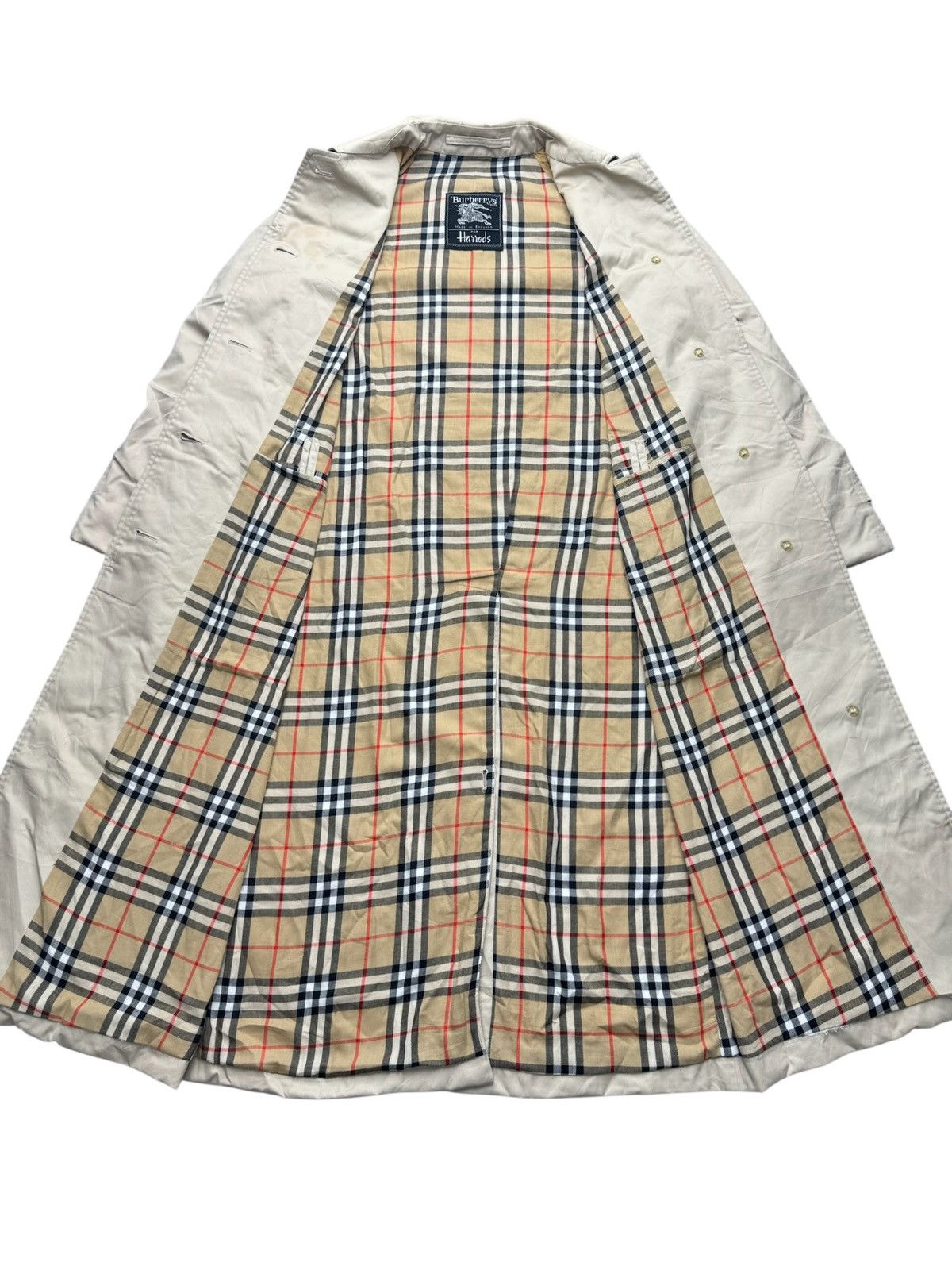 Burberry Burberry Camden Long Beige Vintage Trench Coat Women #2024 Size S / US 4 / IT 40 - 10 Thumbnail