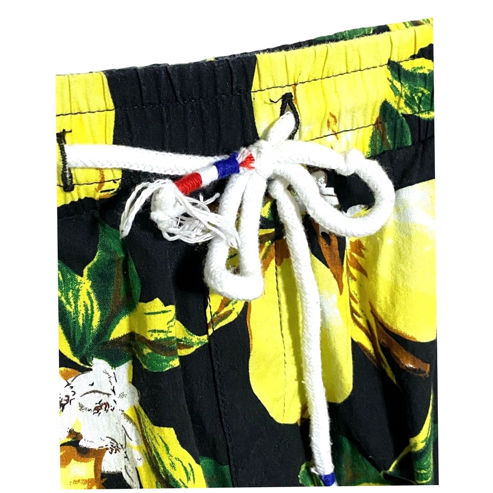 Vintage Jogal Lemon Fruit Swim Board Shorts Mens M Hawaiian Beach AOP Surfing Resortwear Geometric Pattern Beach Mens M Size US 31 - 2 Thumbnail
