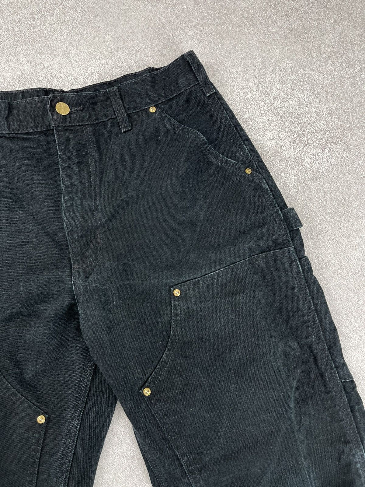 Carhartt × Vintage Vintage Carhartt B01 BLK Double Knee Distressed Pants Size US 32 / EU 48 - 7 Thumbnail