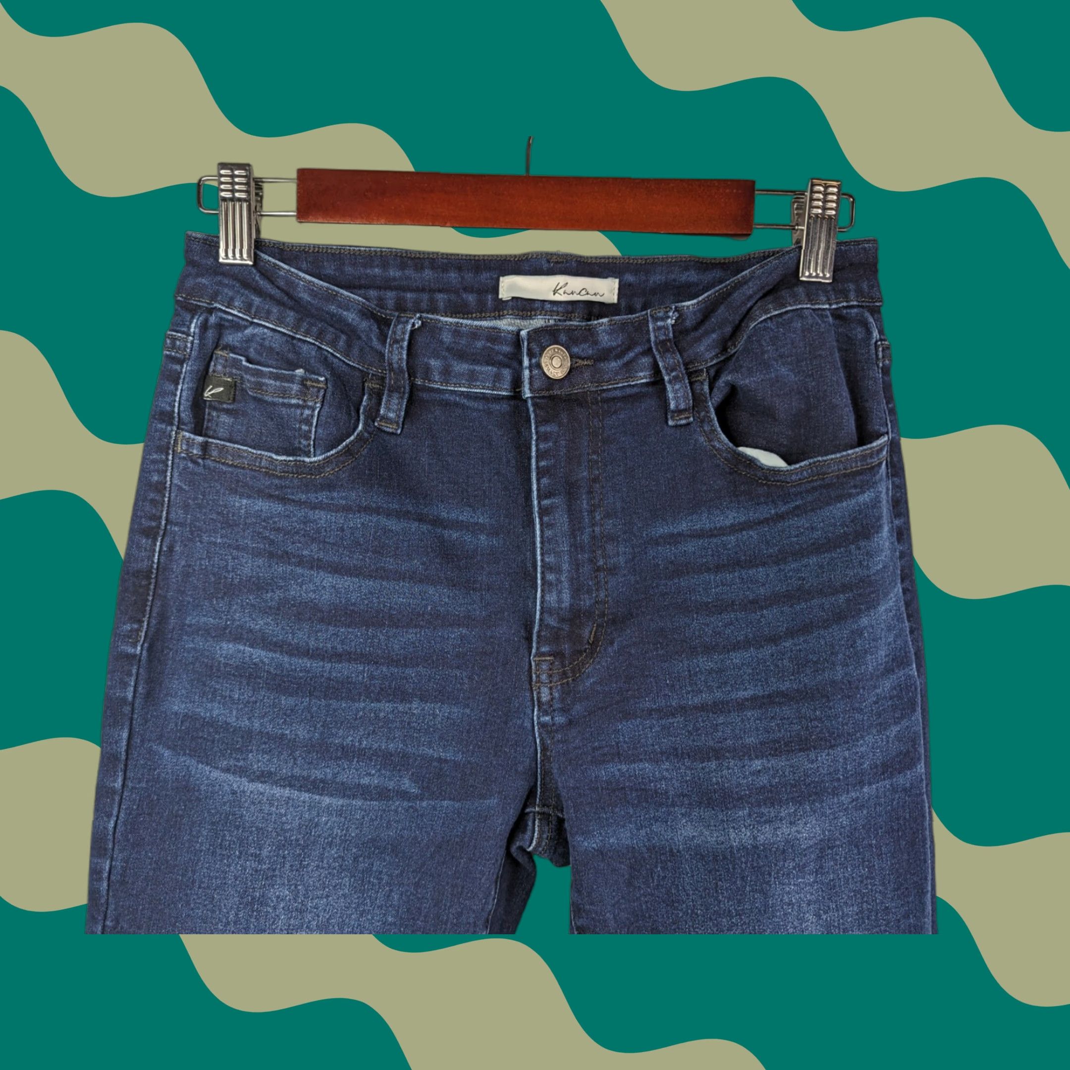 Vintage KanCan Jeans Skinny High Rise Dark Wash Size 9 Blue Denim Slim Regular Women KC11235SD Size 30" / US 8 / IT 44 - 1 Thumbnail