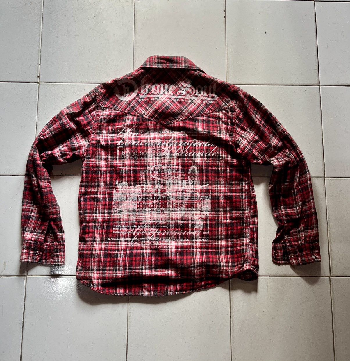 If Six Was Nine × Japanese Brand × Le Grande Bleu (L.G.B.) Bone soul project shirt.if six was nine style Size US L / EU 52-54 / 3 - 6 Thumbnail