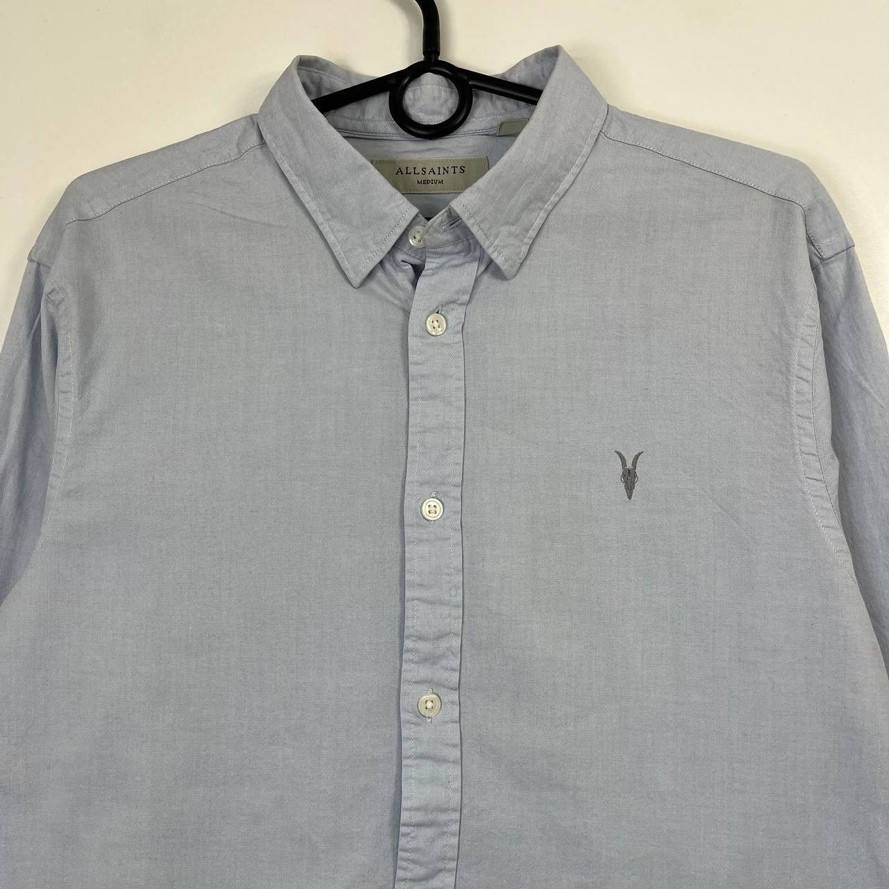 Allsaints Allsaints Light Blue Button Up Shirt Long Sleeve Size M Size US M / EU 48-50 / 2 - 2 Thumbnail