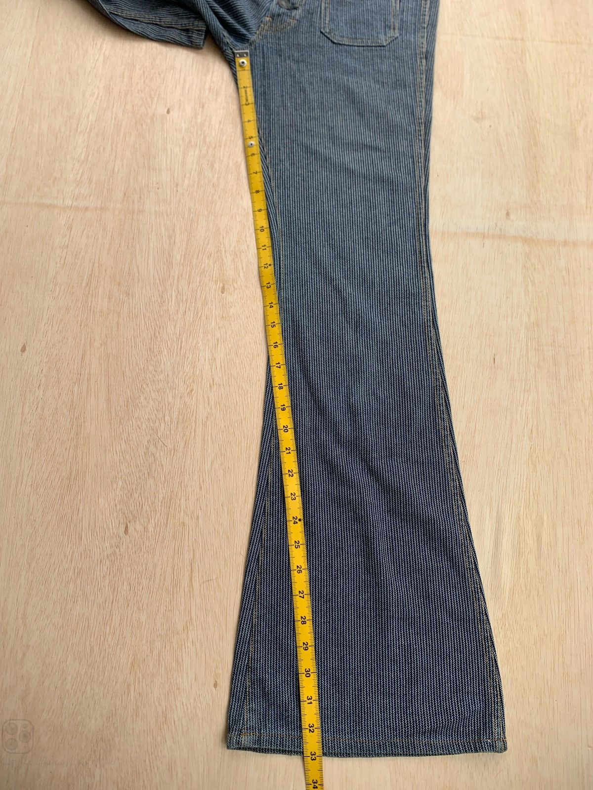 Hysteric Glamour Flare Jeans Big Jhon Stripe Ifsixwasnine Lgb style Bootcut Size US 29 - 16 Thumbnail