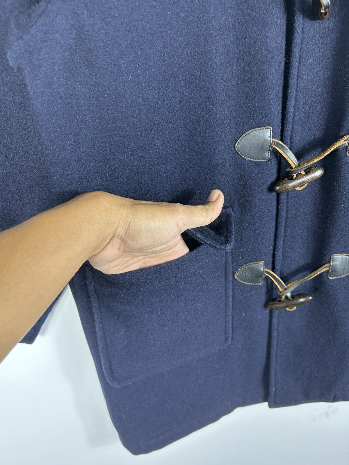 Lacoste × Vintage ⚡️Vintage Lacoste Hooded Wool Duffle Coat Jacket Size US S / EU 44-46 / 1 - 6 Thumbnail