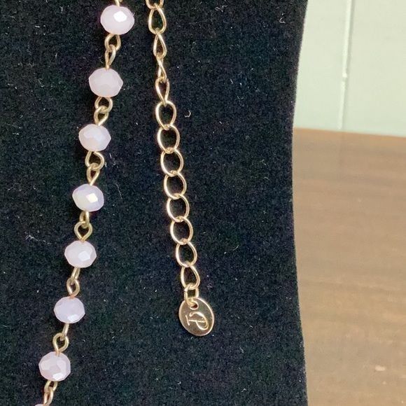 Designer Premier Designs iridescent Pink and Gold Necklace, adjustabl Size ONE SIZE - 4 Thumbnail