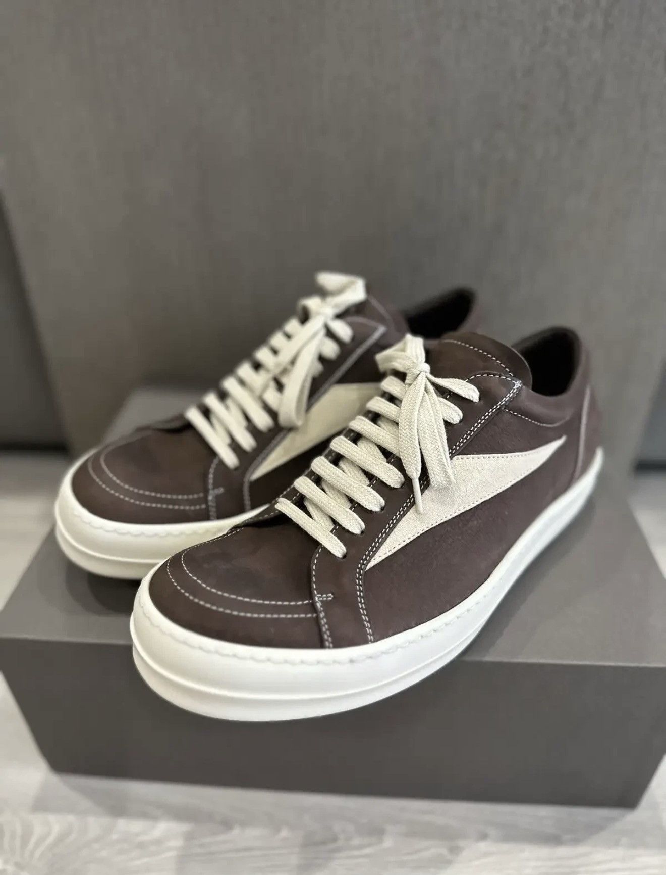 Rick Owens RICK OWENS VINTAGE SNEAKER BROWN Size US 9 / EU 42 - 3 Thumbnail