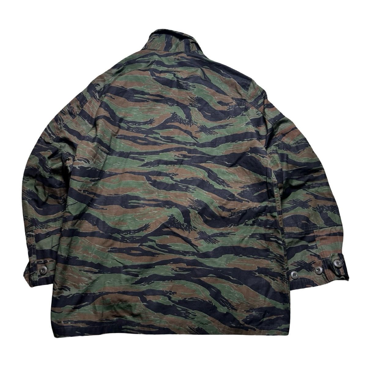 Vintage VTG Tiger Stripe Jungle Camo Coat Army Field Jacket Sz M Size US M / EU 48-50 / 2 - 7 Thumbnail