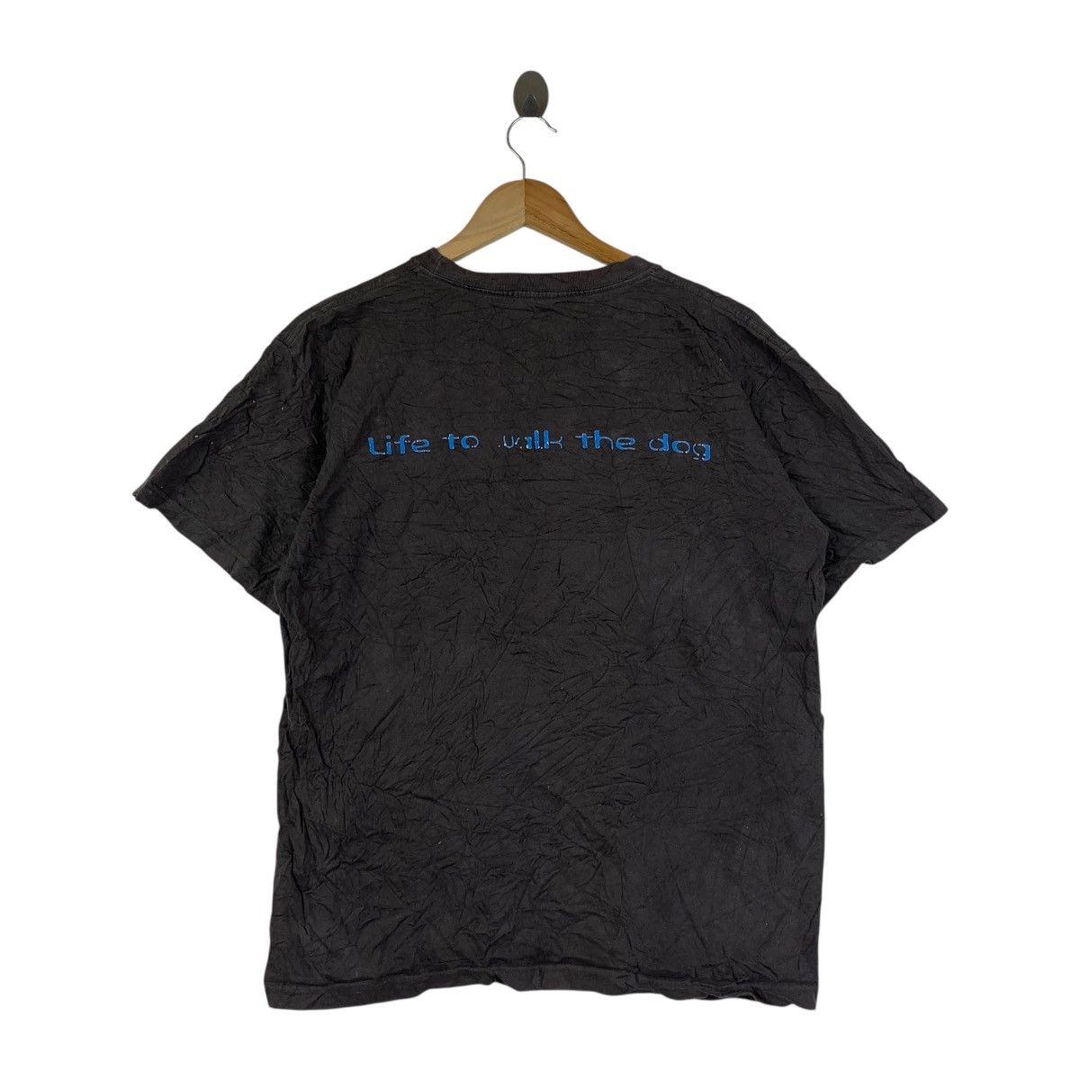 Vintage Y2K Weird-Core Graphic Tee Black – Why Don’t You See? Size US L / EU 52-54 / 3 - 4 Thumbnail