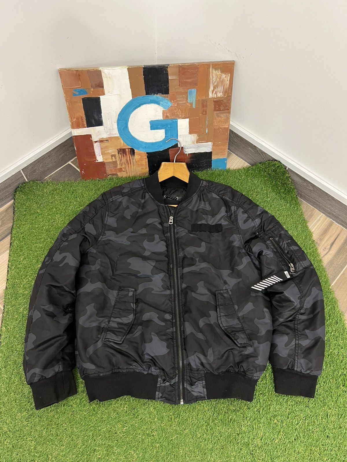 Southpole × Vintage CRAZY SOUTHPOLE CAMO BOMBER JACKET Size US M / EU 48-50 / 2 - 1 Thumbnail