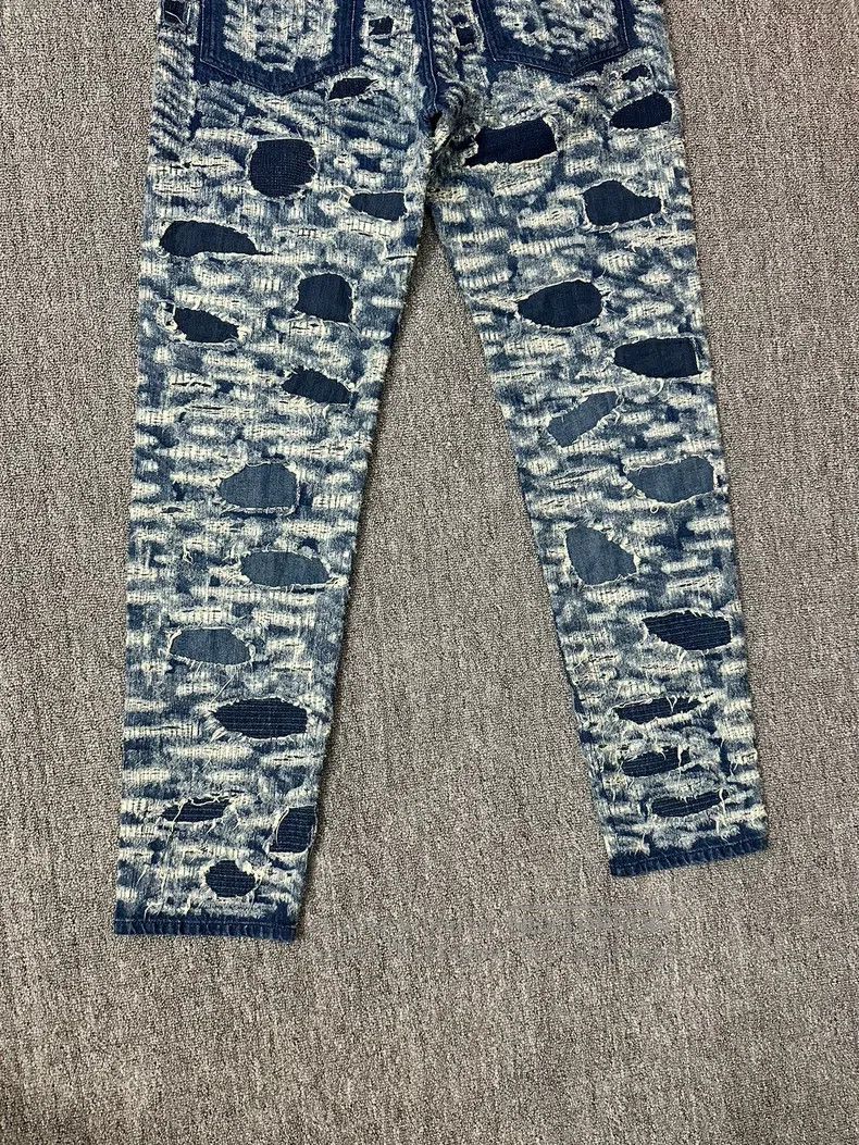 Givenchy Givenchy SizeXL Ripped Slim Fit Denim Jeans for Men - Mid B Size US 29 - 8 Thumbnail