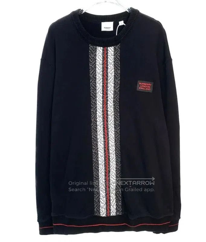 Burberry Burberry Black Cotton Men's Sweatshirt. Size US L / EU 52-54 / 3 - 1 Thumbnail