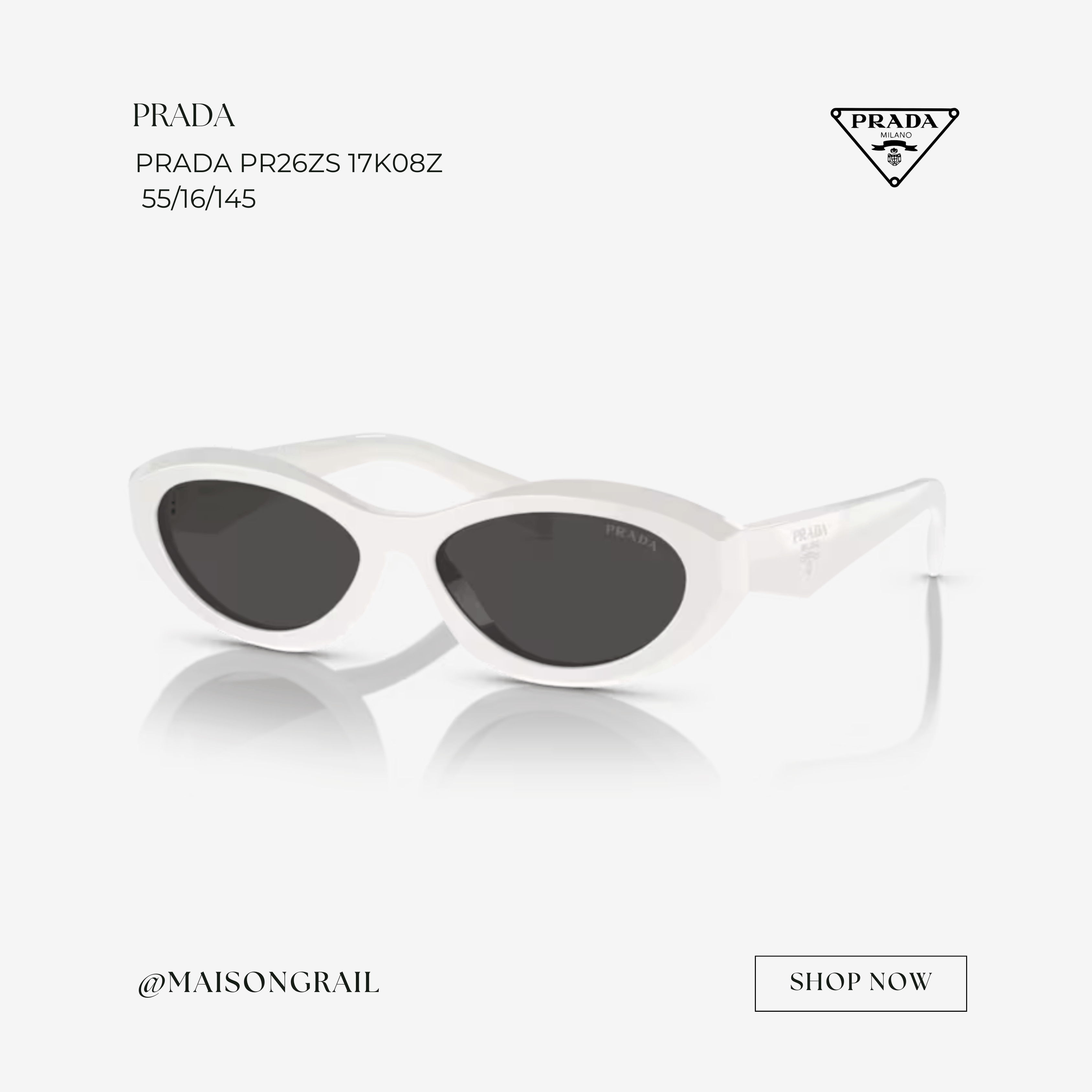 Prada PRADA 0PR PR26ZS 17K08Z SUNGLASSES Size ONE SIZE - 1 Thumbnail