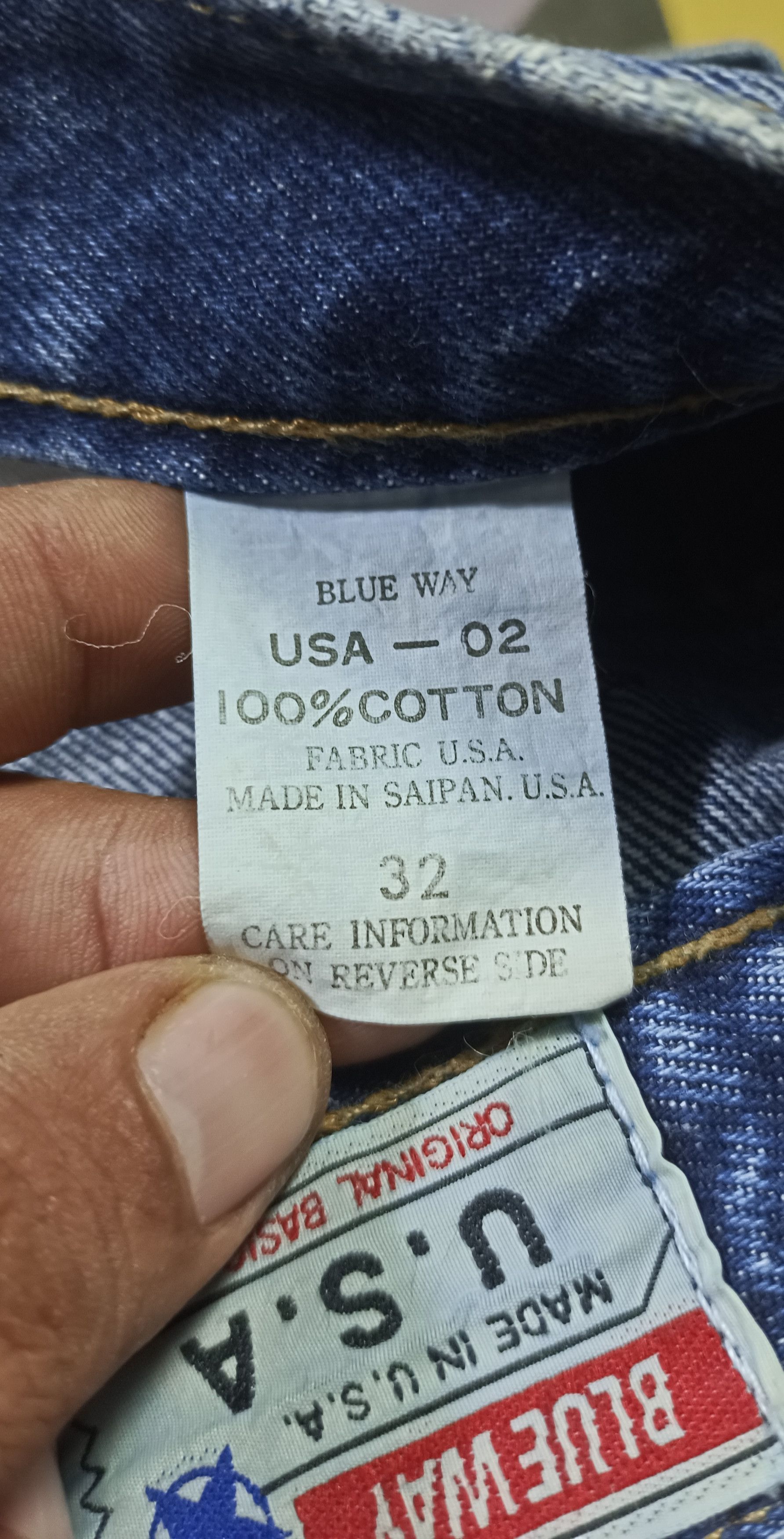 Japanese Brand Blue Way Saipan USA Jeans Size US 32 / EU 48 - 10 Thumbnail