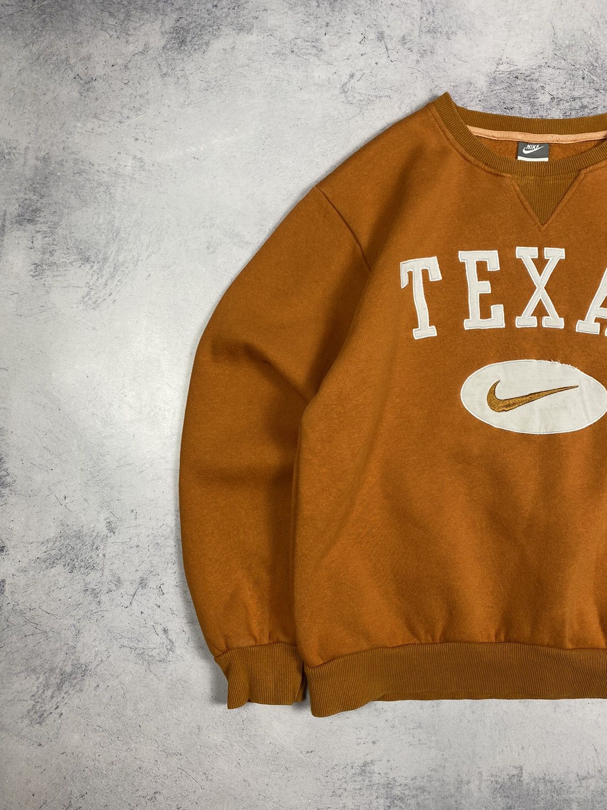 Nike Nike Texas Center Swoosh Sweatshirt Vintage 90s Orange Size US S / EU 44-46 / 1 - 3 Thumbnail