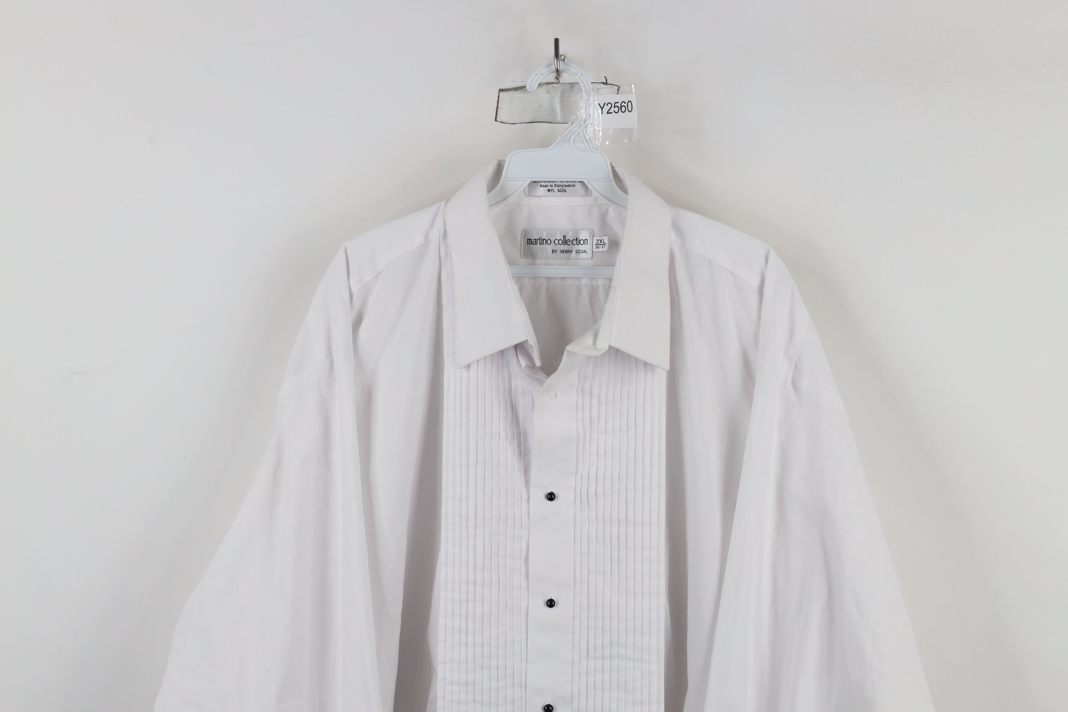 Vintage Vintage 90s Streetwear Tuxedo Prom Collared Button Shirt Size US XXL / EU 58 / 5 - 2 Thumbnail
