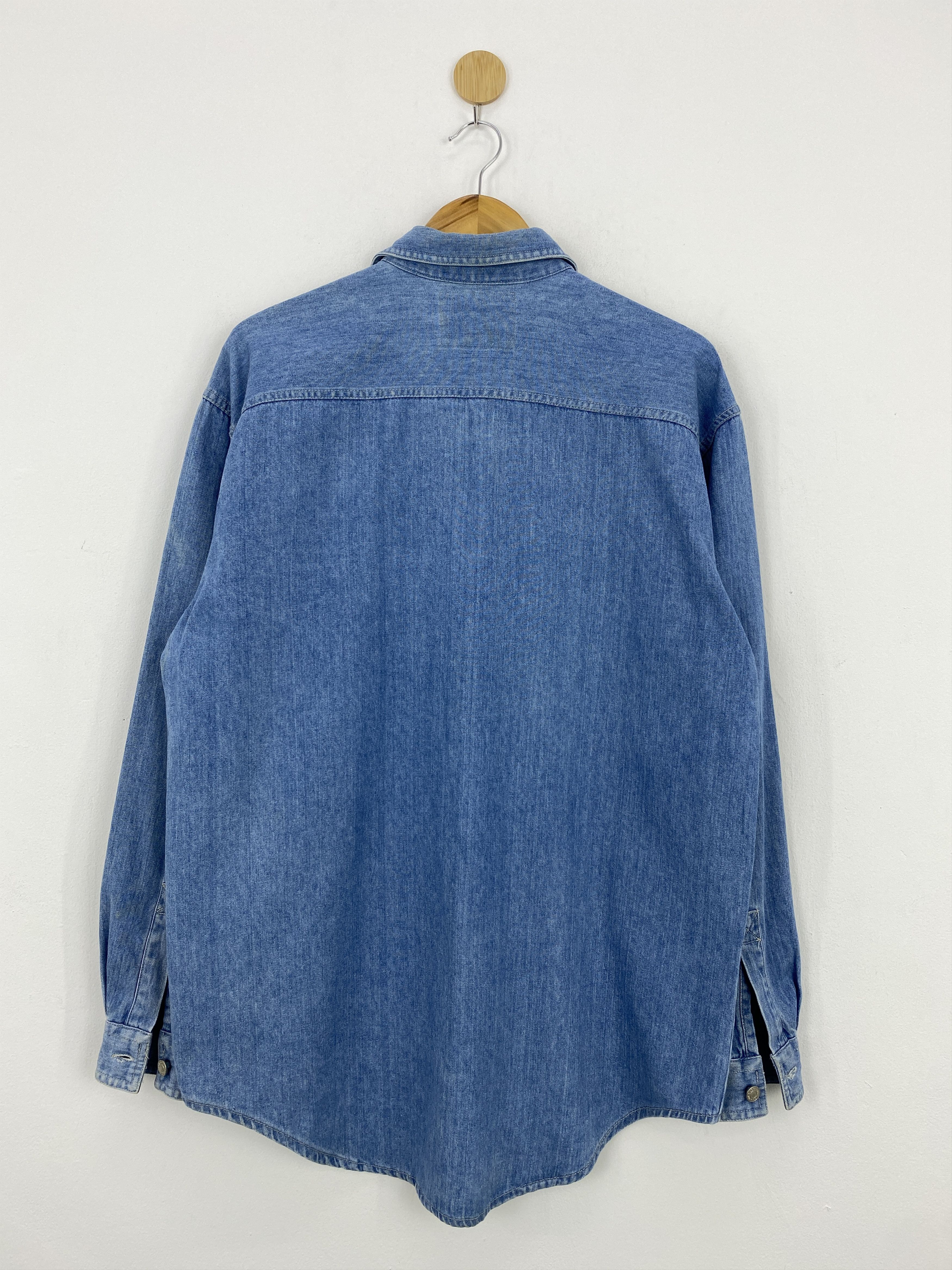 Levi's × Vintage Vintage Levi's Strauss Double Pocket Denim Shirt J1875 Size US M / EU 48-50 / 2 - 3 Thumbnail