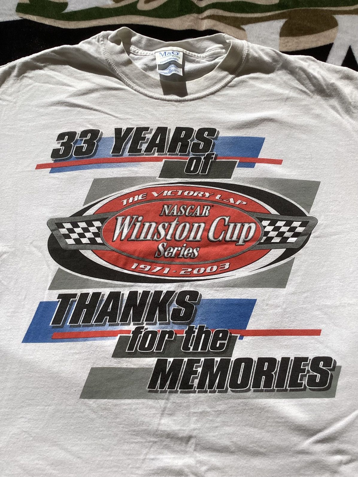 NASCAR Vtg 2003 33 years of NASCAR Winston cup thx for memories Tee Size US L / EU 52-54 / 3 - 2 Thumbnail