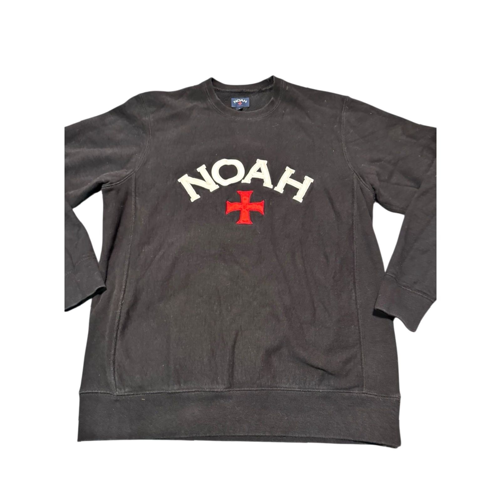Noah NOAH NYC Sweatshirt Mens Black Large Graphic Print Logo Crew Neck Fleece Size US S / EU 44-46 / 1 - 2 Thumbnail