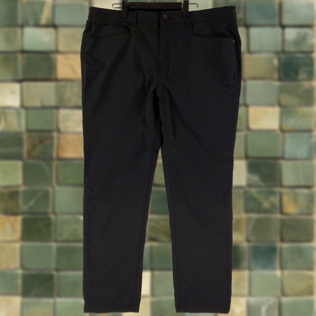 Vintage Western Rise Pants AT Slim Black Mens 41x31 Regular Chino Pants Black Mens 41x31 Size US 41 - 1 Thumbnail