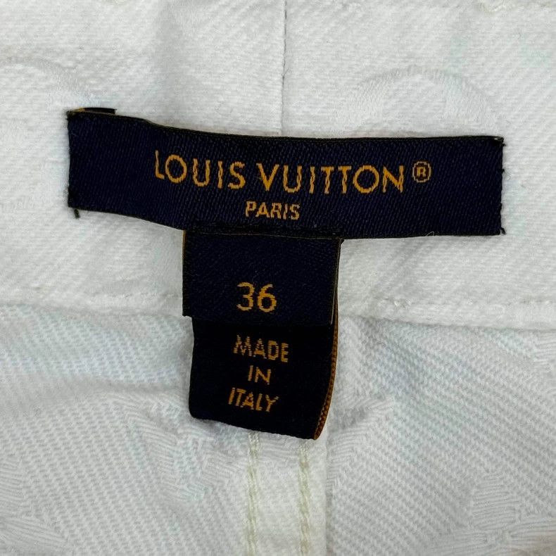 Louis Vuitton Louis Vuitton White jeans with dark stripes and full logo l Size US 36 / EU 52 - 5 Thumbnail