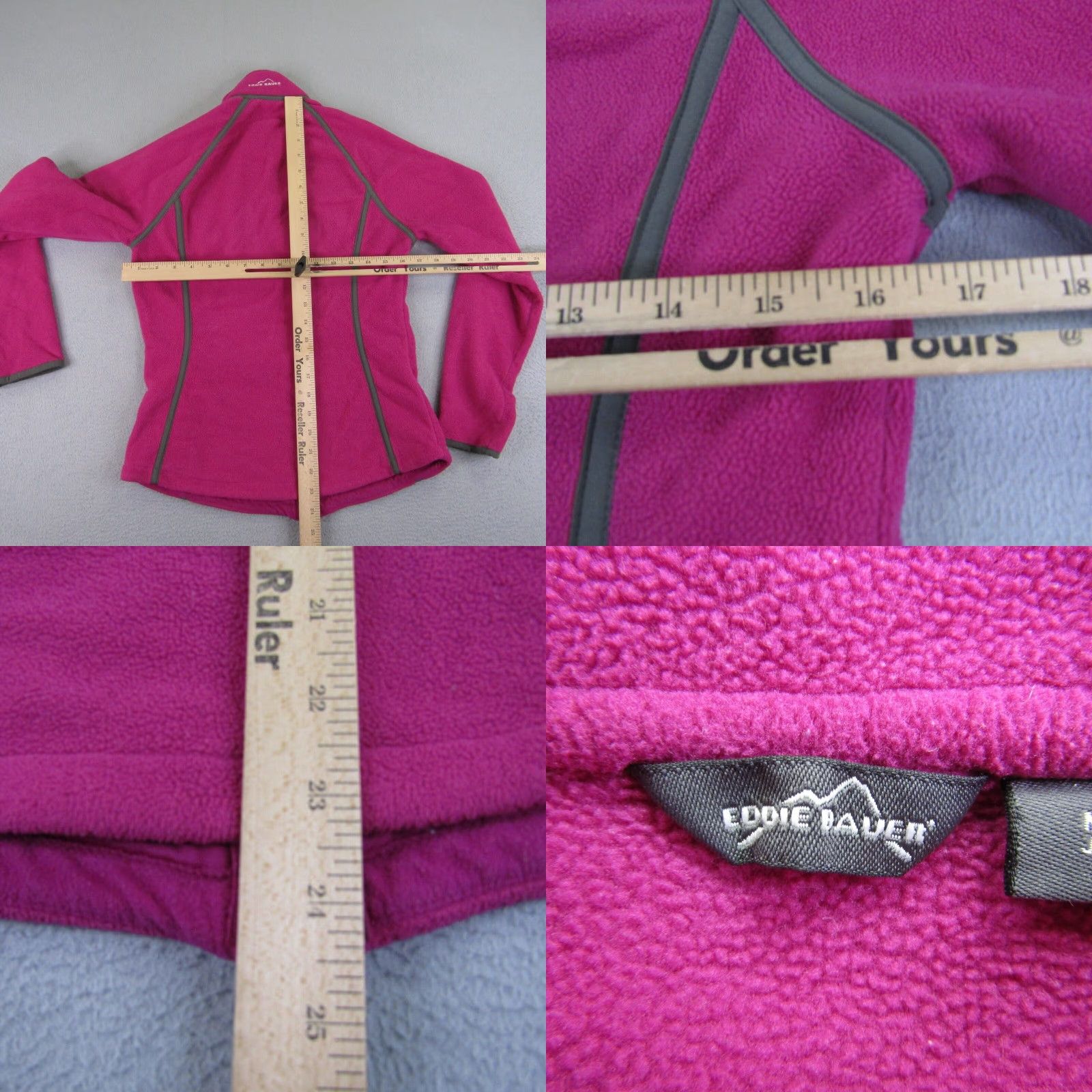 Eddie Bauer Eddie Bauer Jacket Pink Fleece Full Zip Outdoor Zipper Pockets Regular S Womens Size S / US 4 / IT 40 - 8 Thumbnail