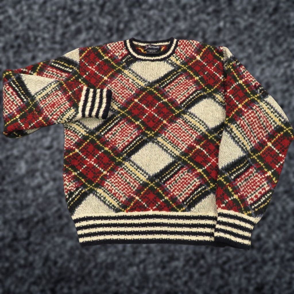 Faconnable VINTAGE Faconnable Sweater Men Wool Birdseye Fisherman Heavy Chunky Jumper Size US S / EU 44-46 / 1 - 1 Thumbnail